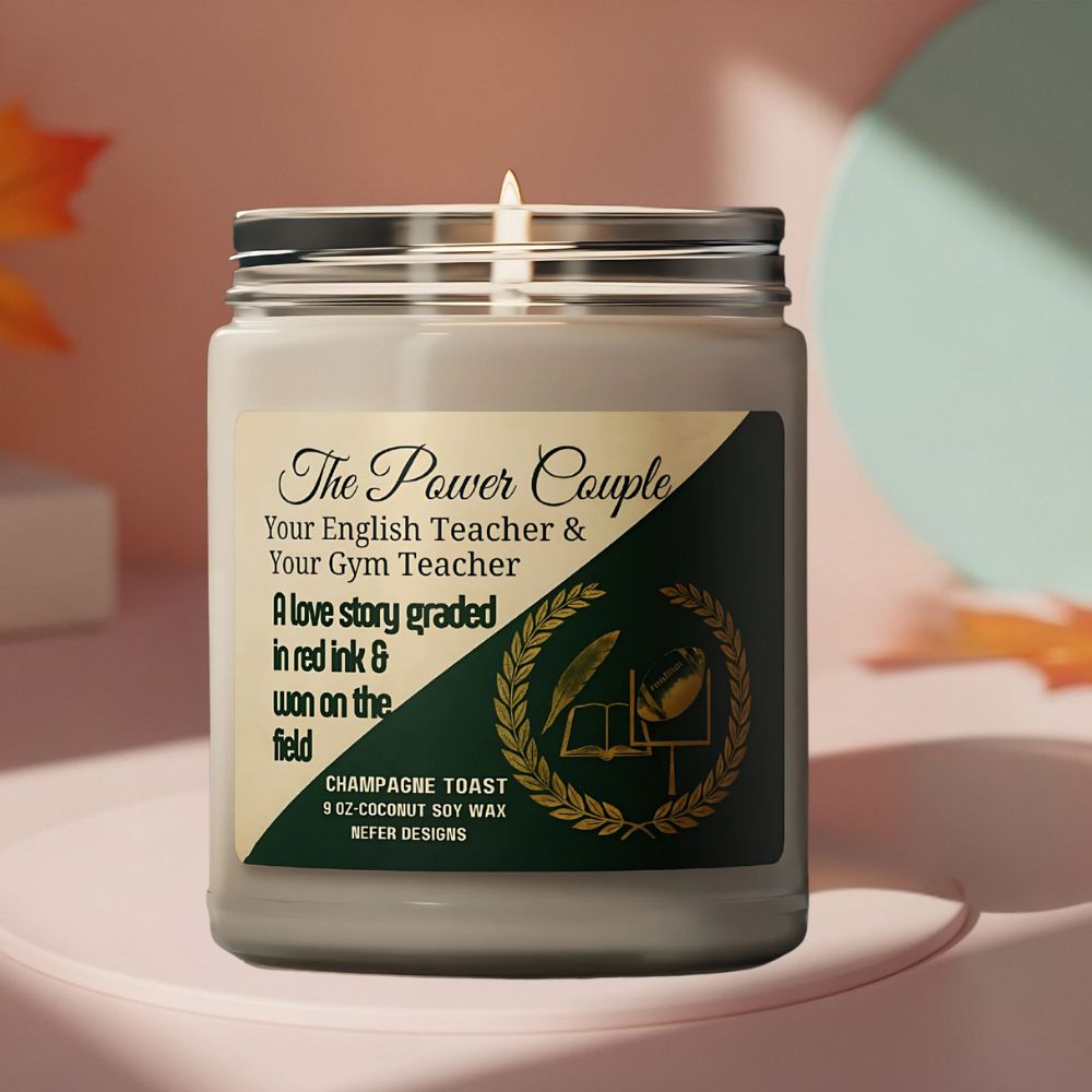The Perfect Couple Soy Candle | Your English Teacher & Your Gym Teacher