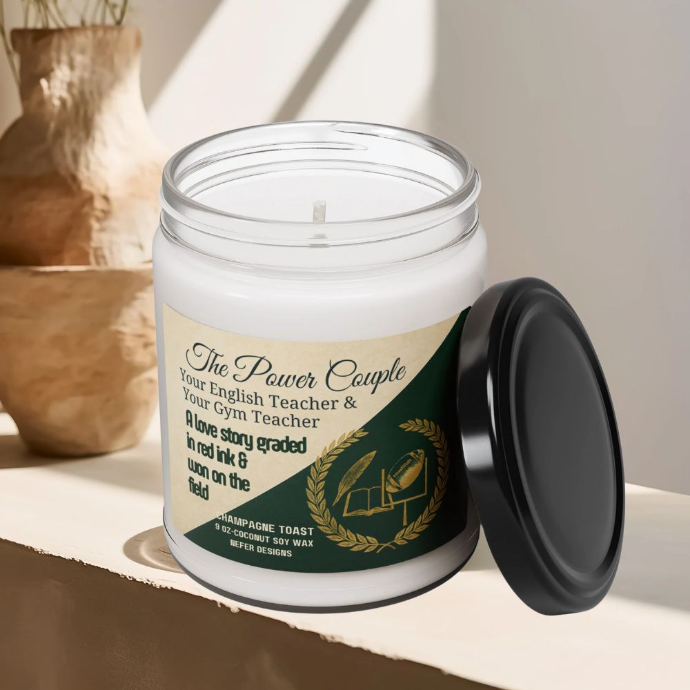 The Perfect Couple Soy Candle | Your English Teacher & Your Gym Teacher