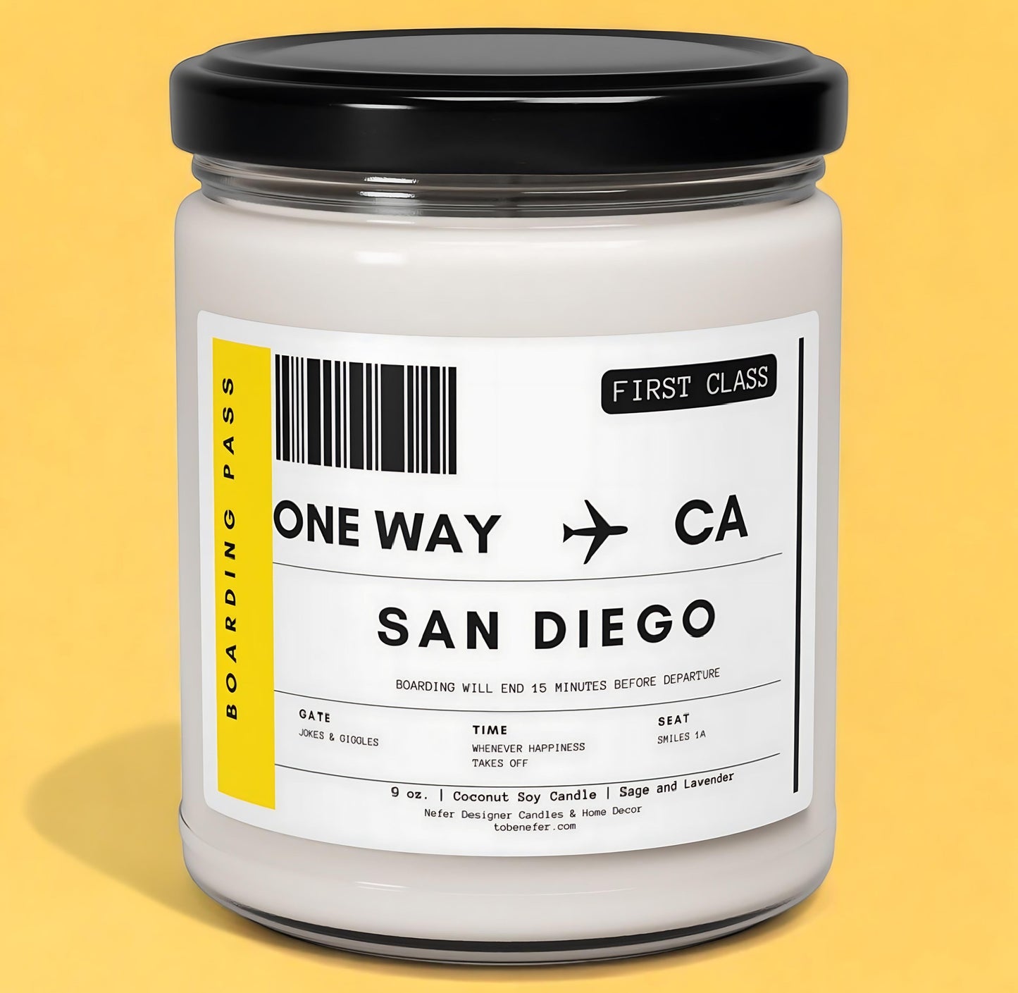 San Diego California candle