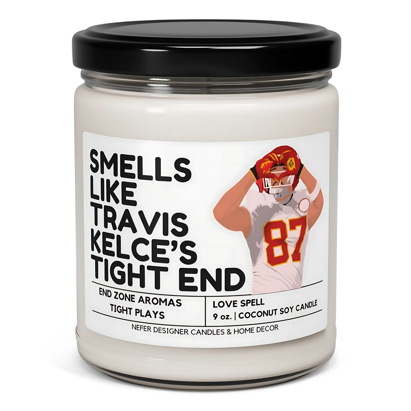 Travis Kelce Tight End Pop Culture Candle 1