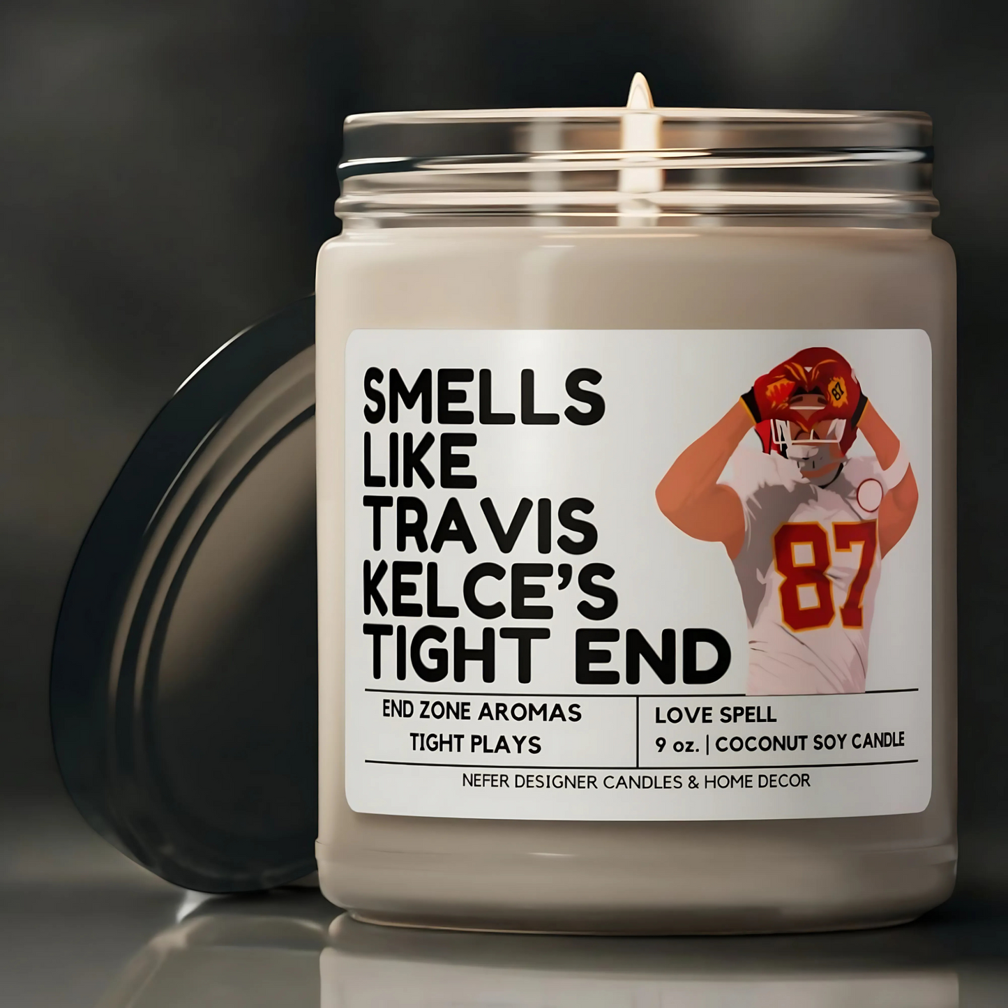 Travis Kelce Tight End Pop Culture Candle 4