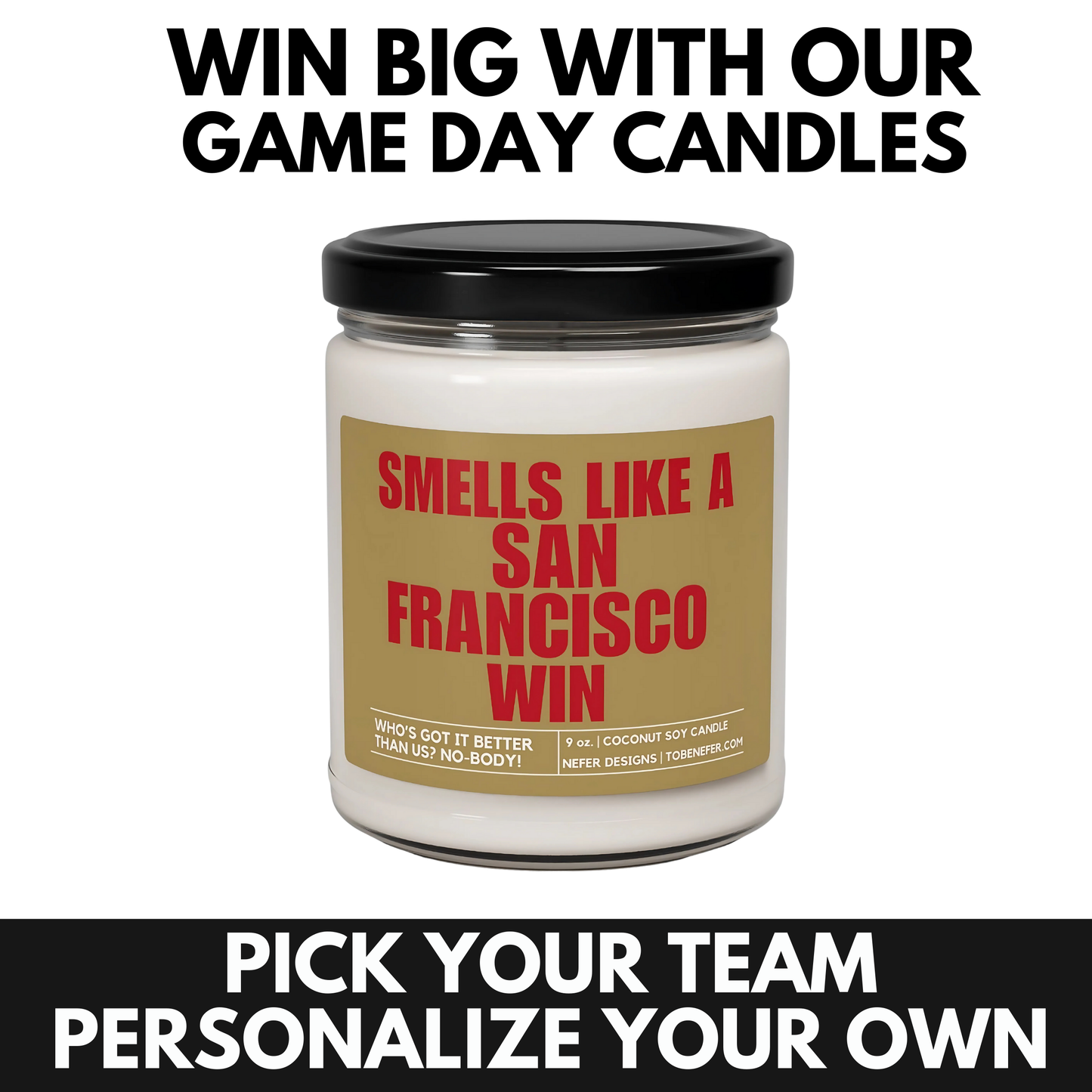 San Francisco Sport Themed Candle gift
