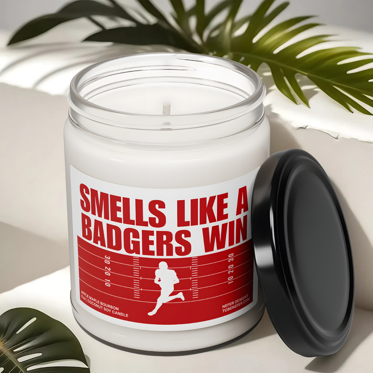 Smells Like a Badgers Win | Lucky Game Day Wisconsin Soy Candle