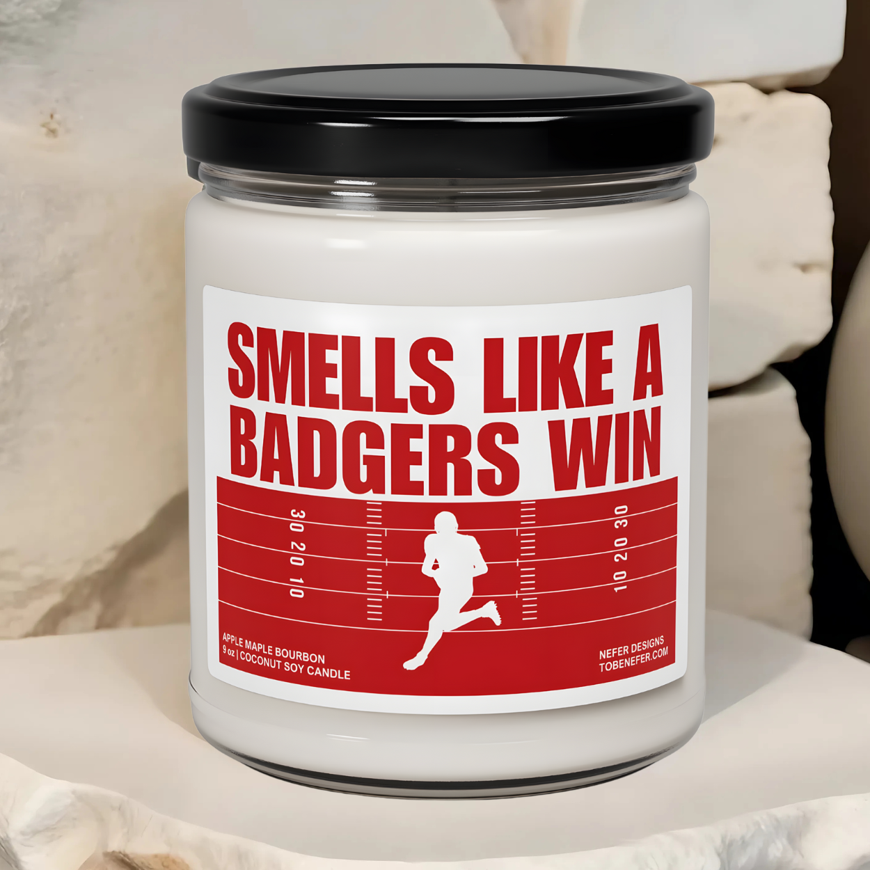 Smells Like a Badgers Win | Lucky Game Day Wisconsin Soy Candle