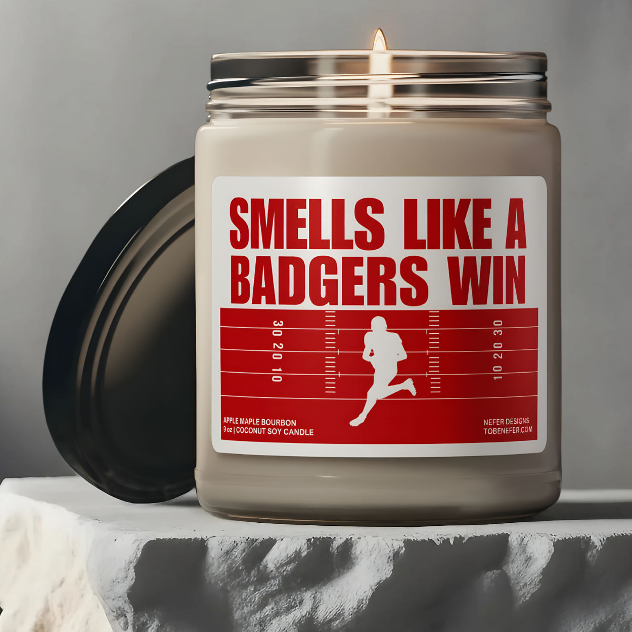Smells Like a Badgers Win | Lucky Game Day Wisconsin Soy Candle