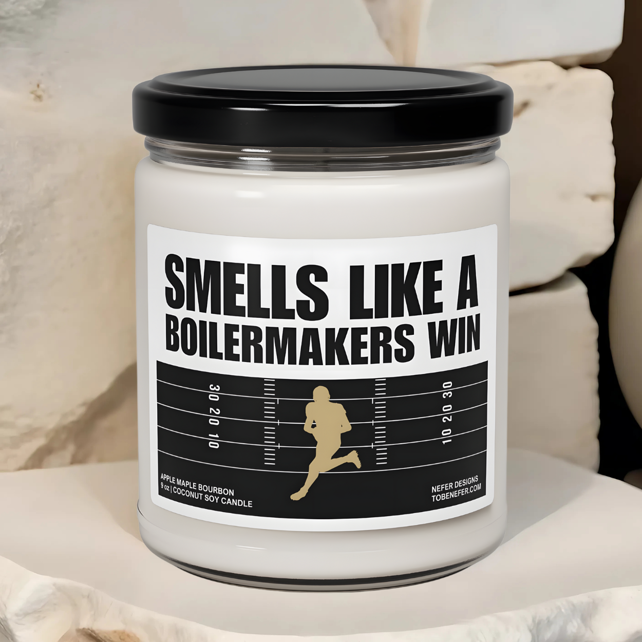 Indiana Purdue University Lucky Game Day Candle