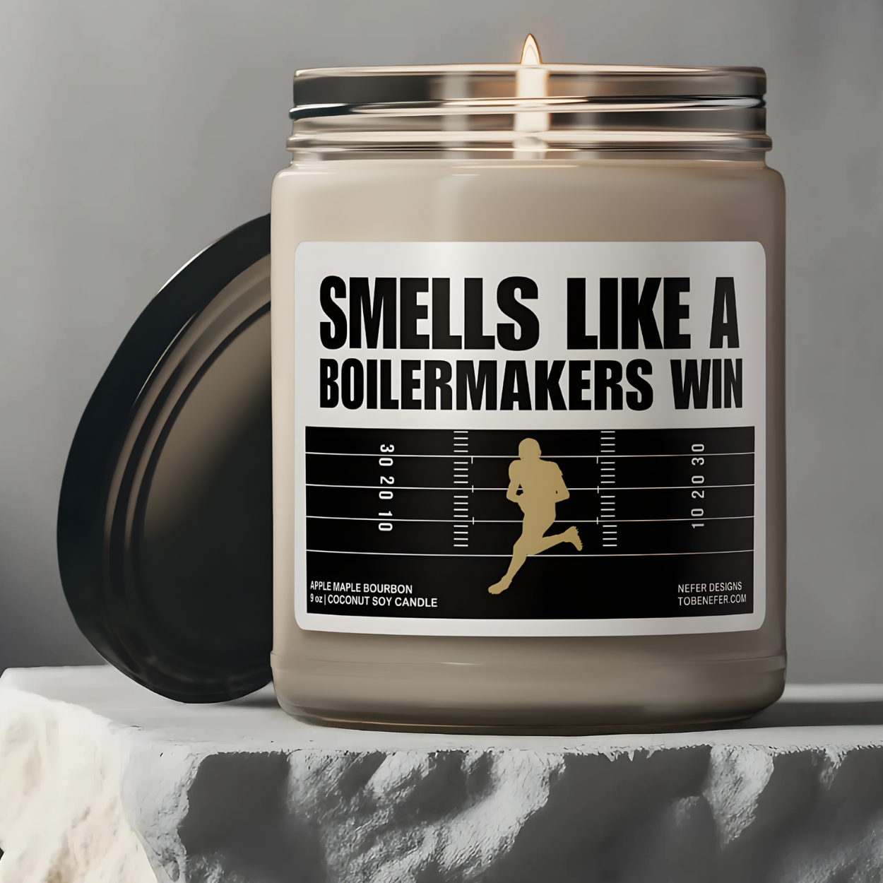 Indiana Purdue University Lucky Game Day Candle