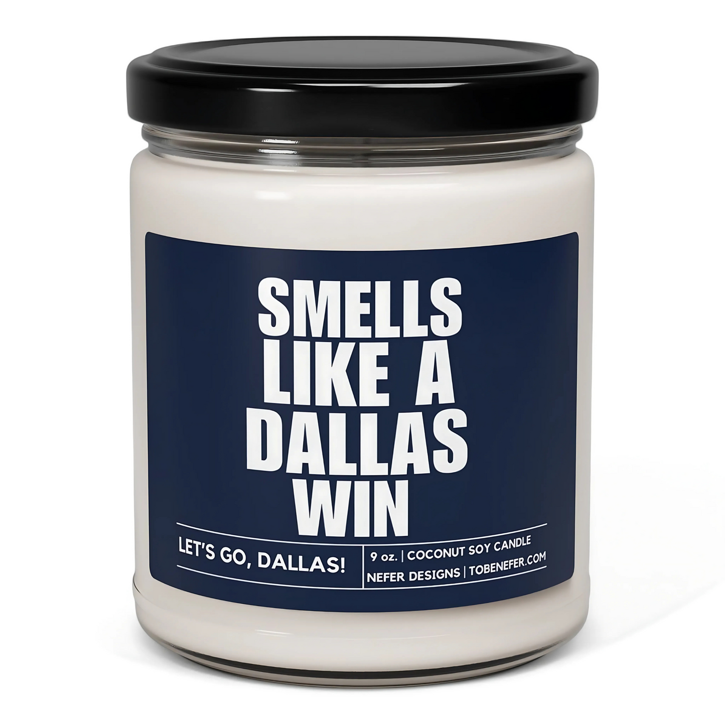 Dallas Cowboys sports fan candle gift