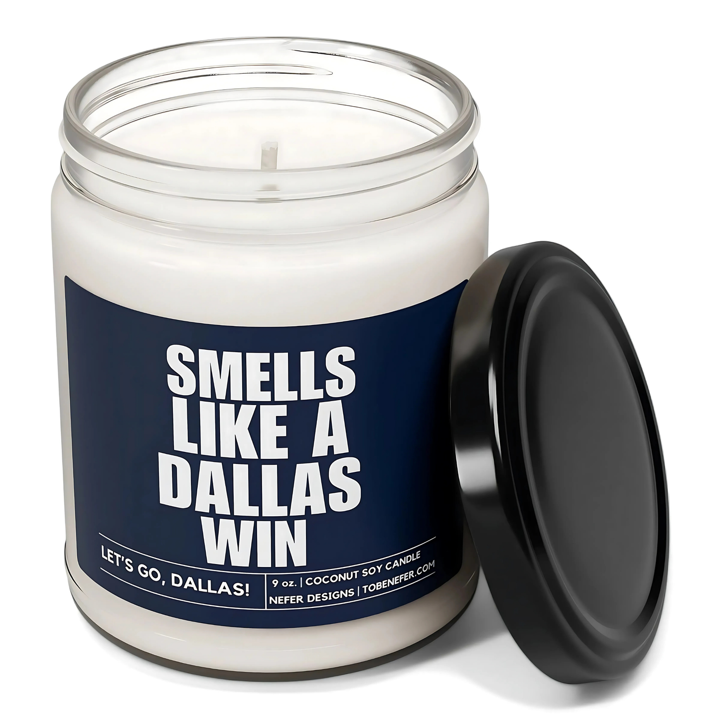 Dallas Cowboys sports fan candle gift