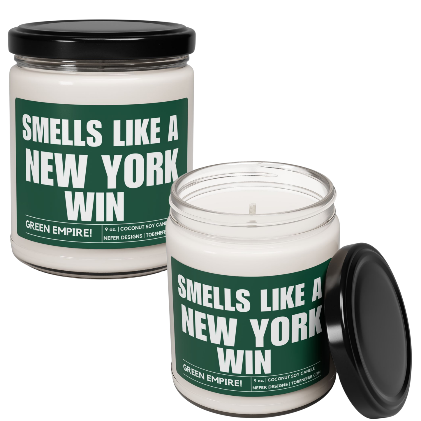 New York Jets Fan Gift Candle