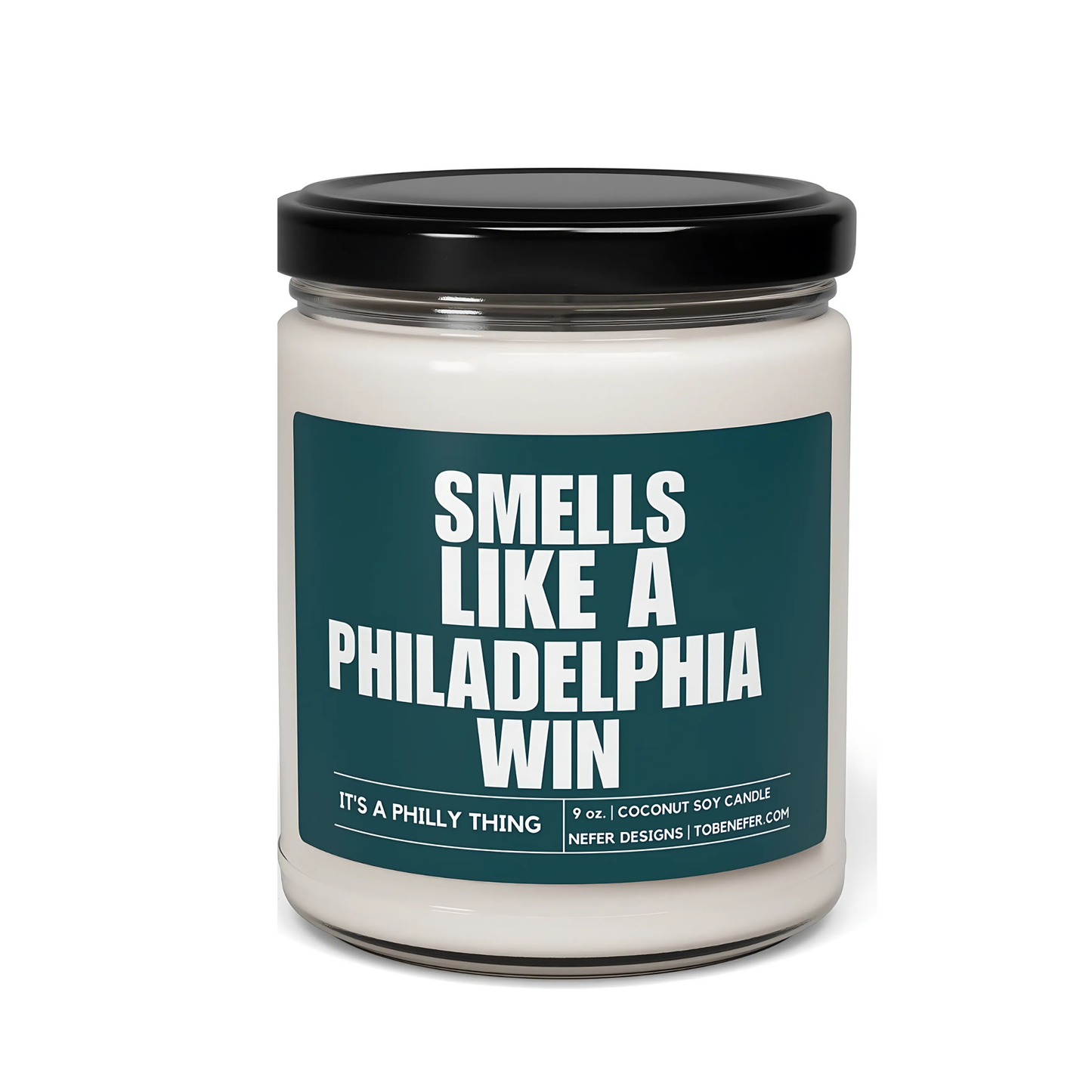 Philadelphia Eagles football themed candle gift
