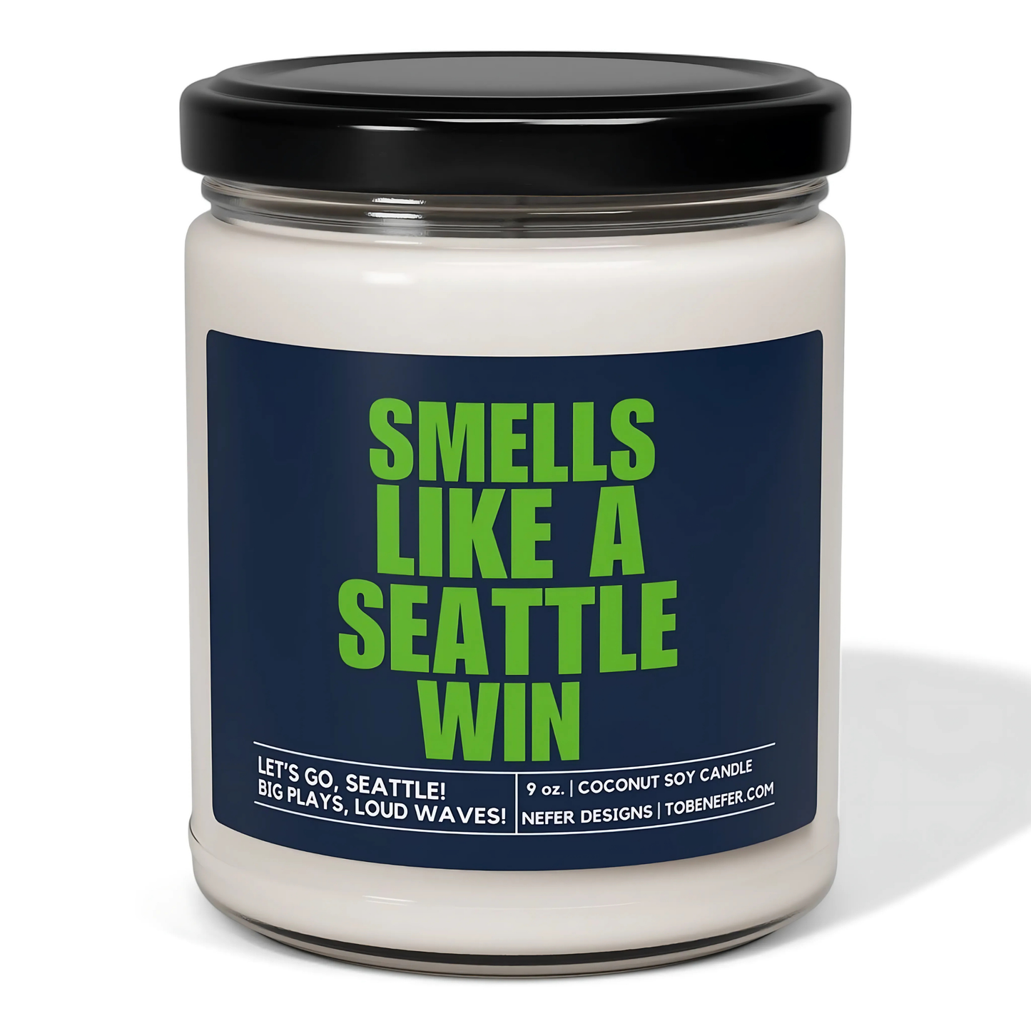 SeaHawks Football themed Candle Gift 1