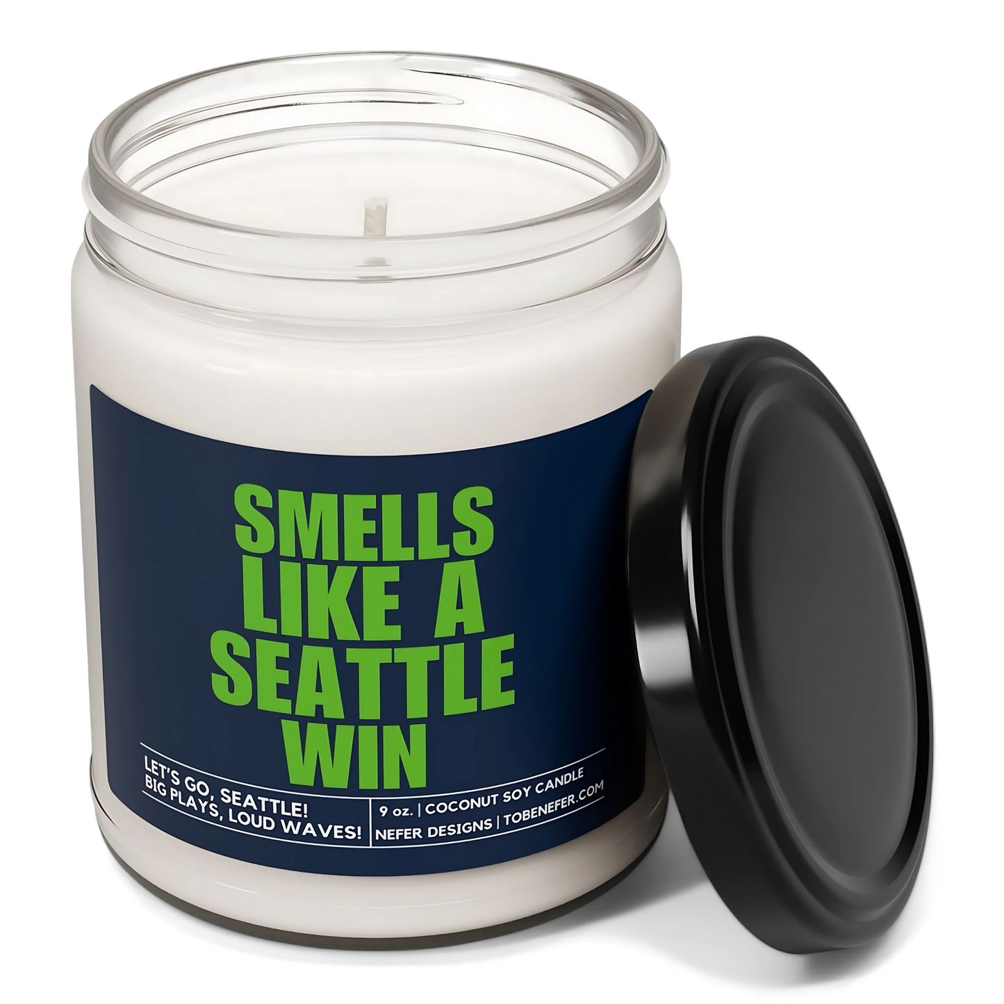 SeaHawks Football themed Candle Gift 1