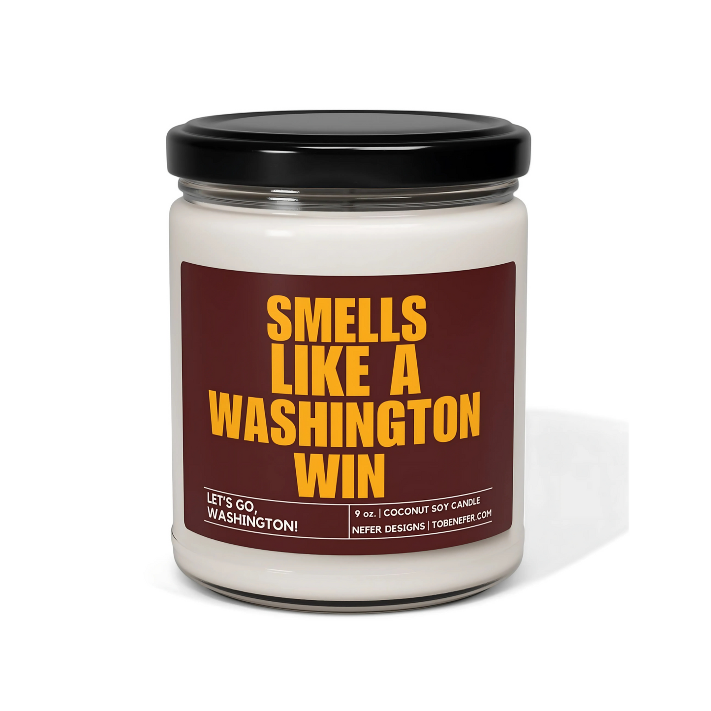 Washing DC football themed candle gift