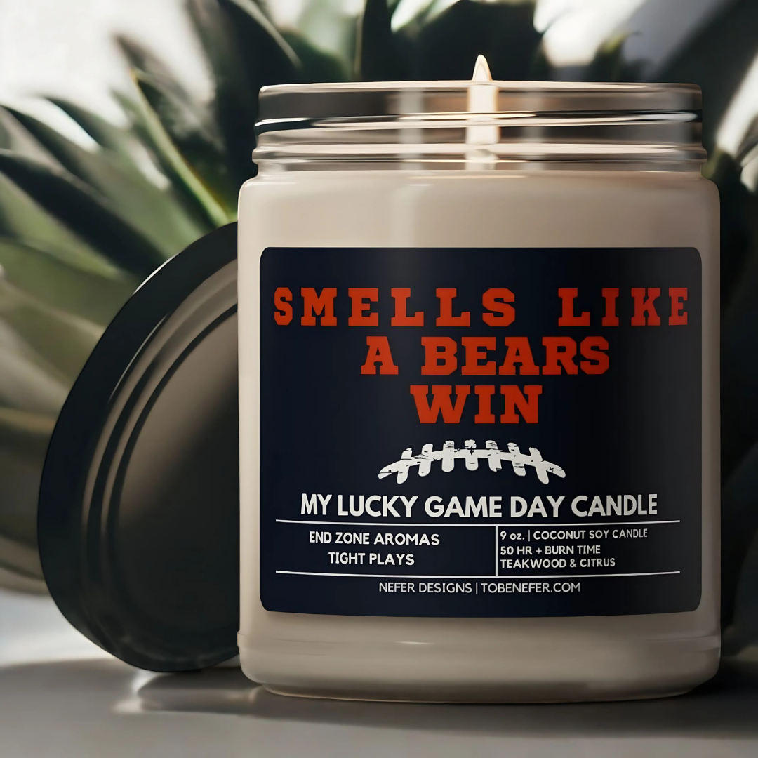 Smellslikeabearswinmyluyckygamedaycandle4