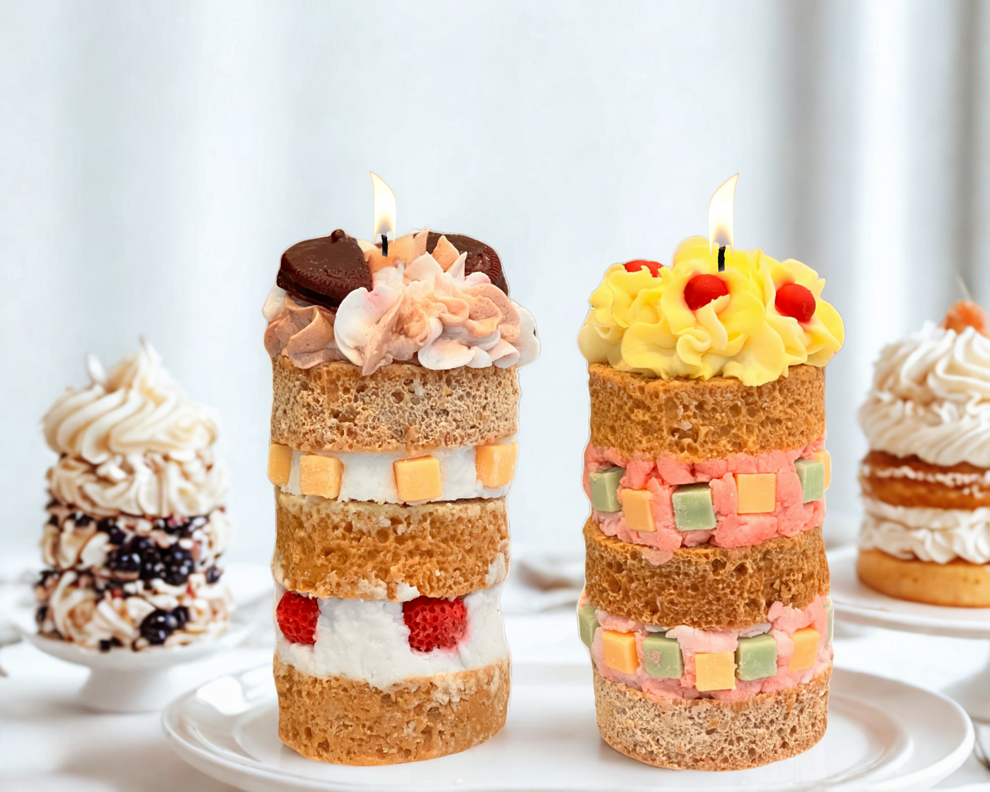 Sponge Cake Delight Candle | Light as Air, Sweet as Sugar, Melted in Wax