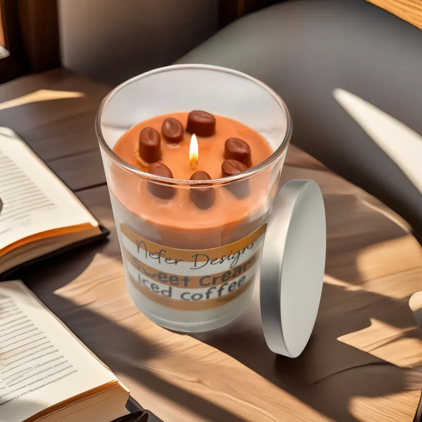 Sweet Cream Iced Coffee Candle | Realistic Aroma, Perfect Gift for Coffee Lovers