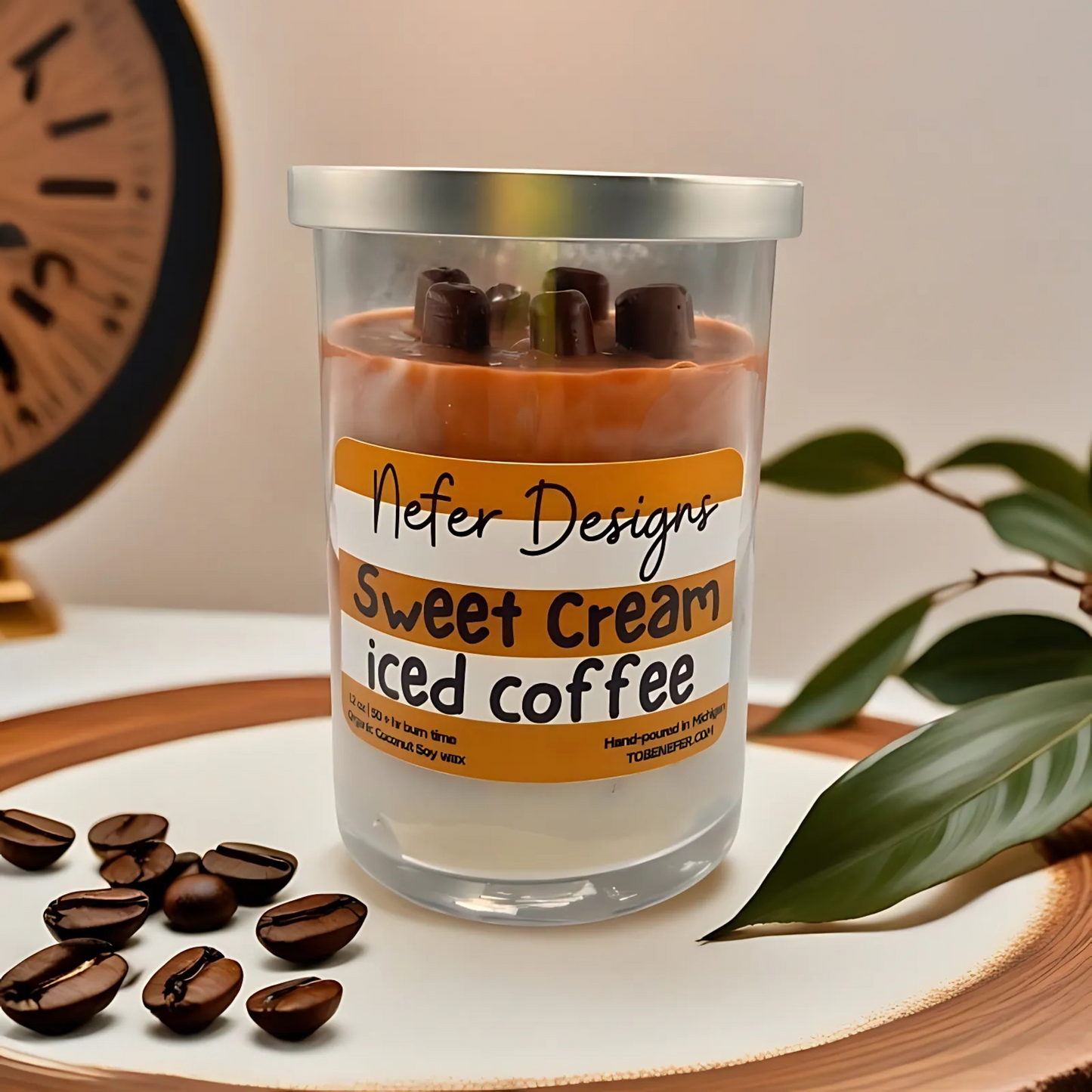 Sweet Cream Iced Coffee Candle | Realistic Aroma, Perfect Gift for Coffee Lovers