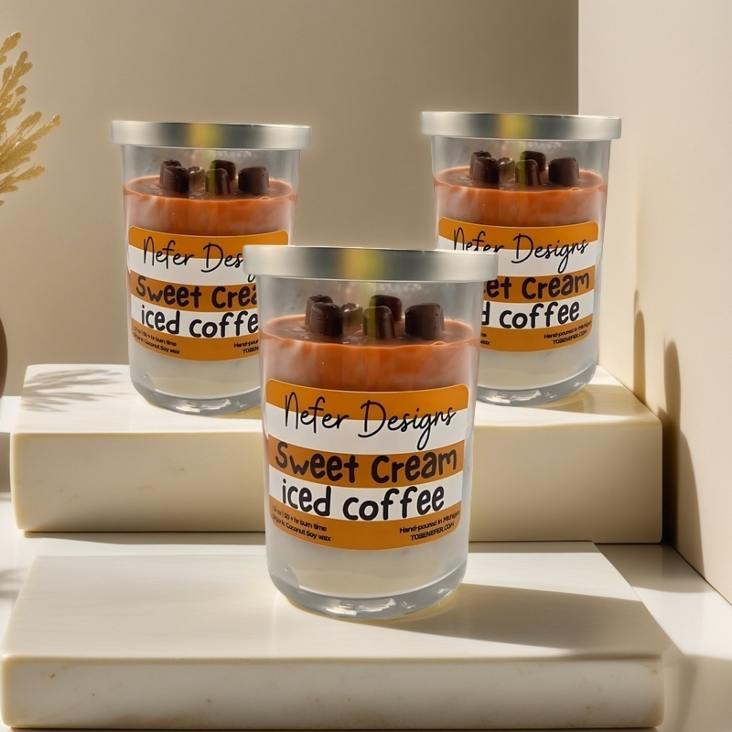 Sweet Cream Iced Coffee Candle | Realistic Aroma, Perfect Gift for Coffee Lovers