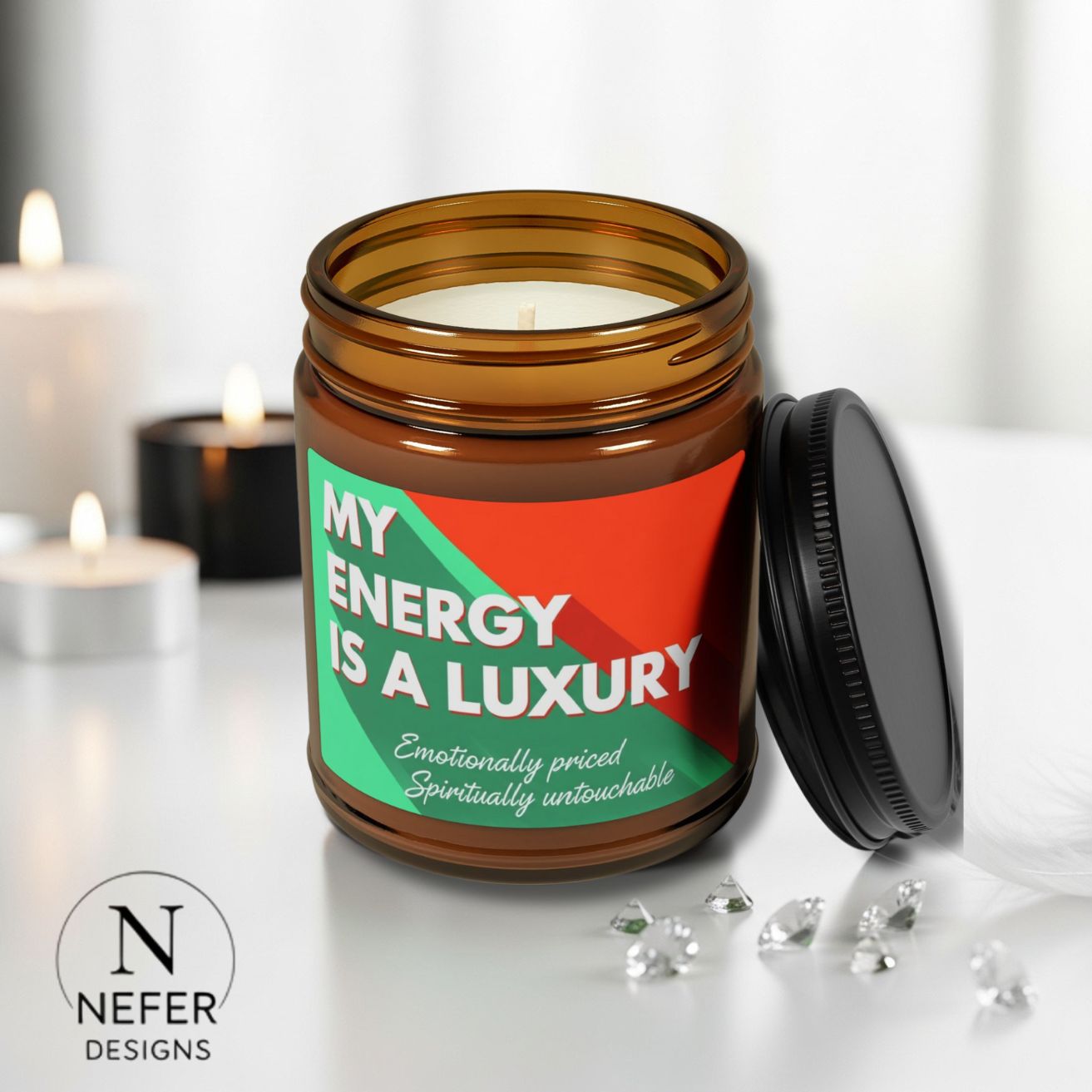 Manifestation Luxury Candle | My Energy is Luxury