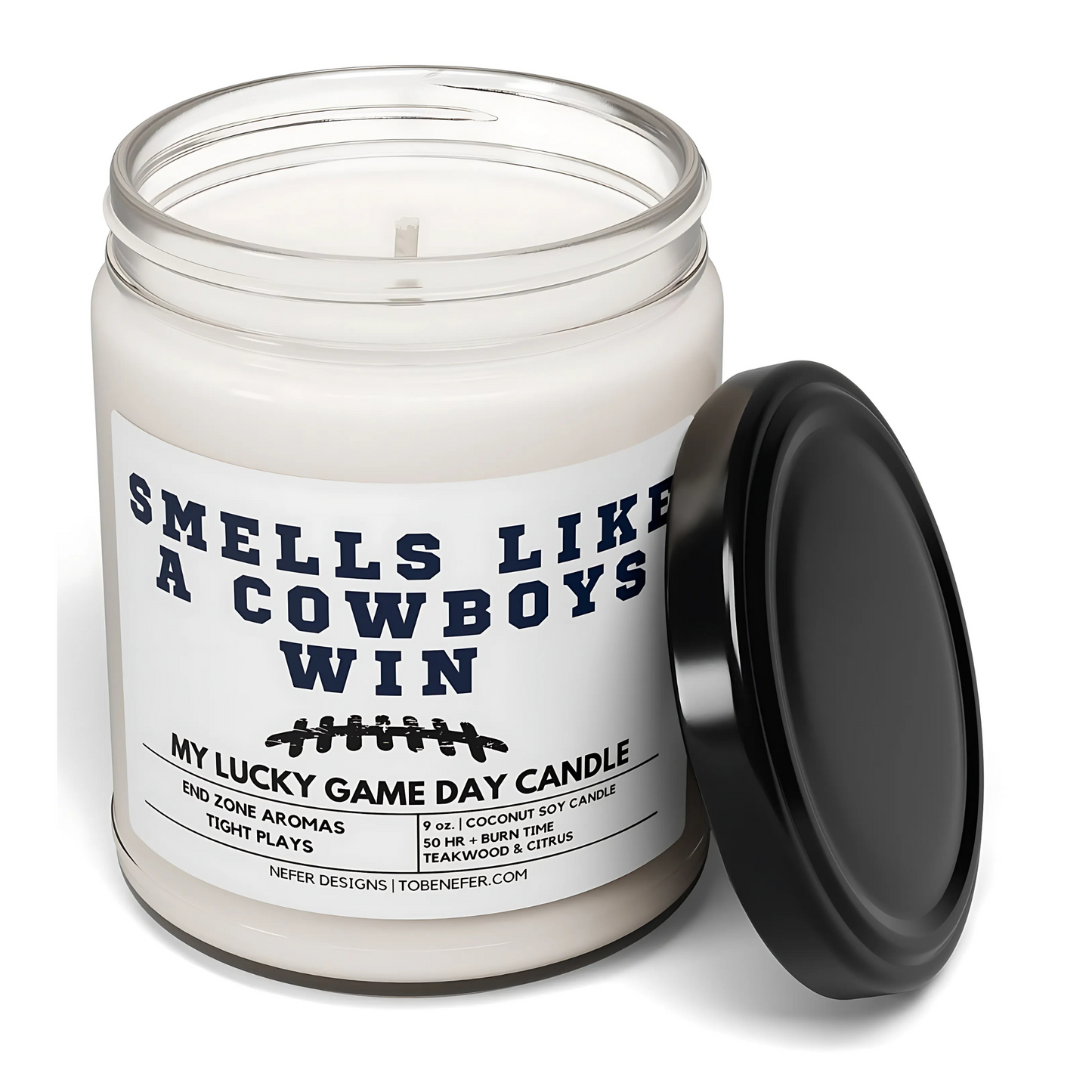 smells like a cowboys win candle 3