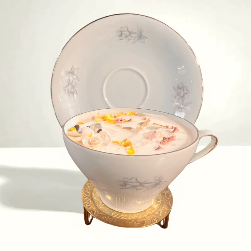 Elegant German porcelain with hand-painted grey roses and silver trim, offering soft sophistication from the renowned Winterling brand.