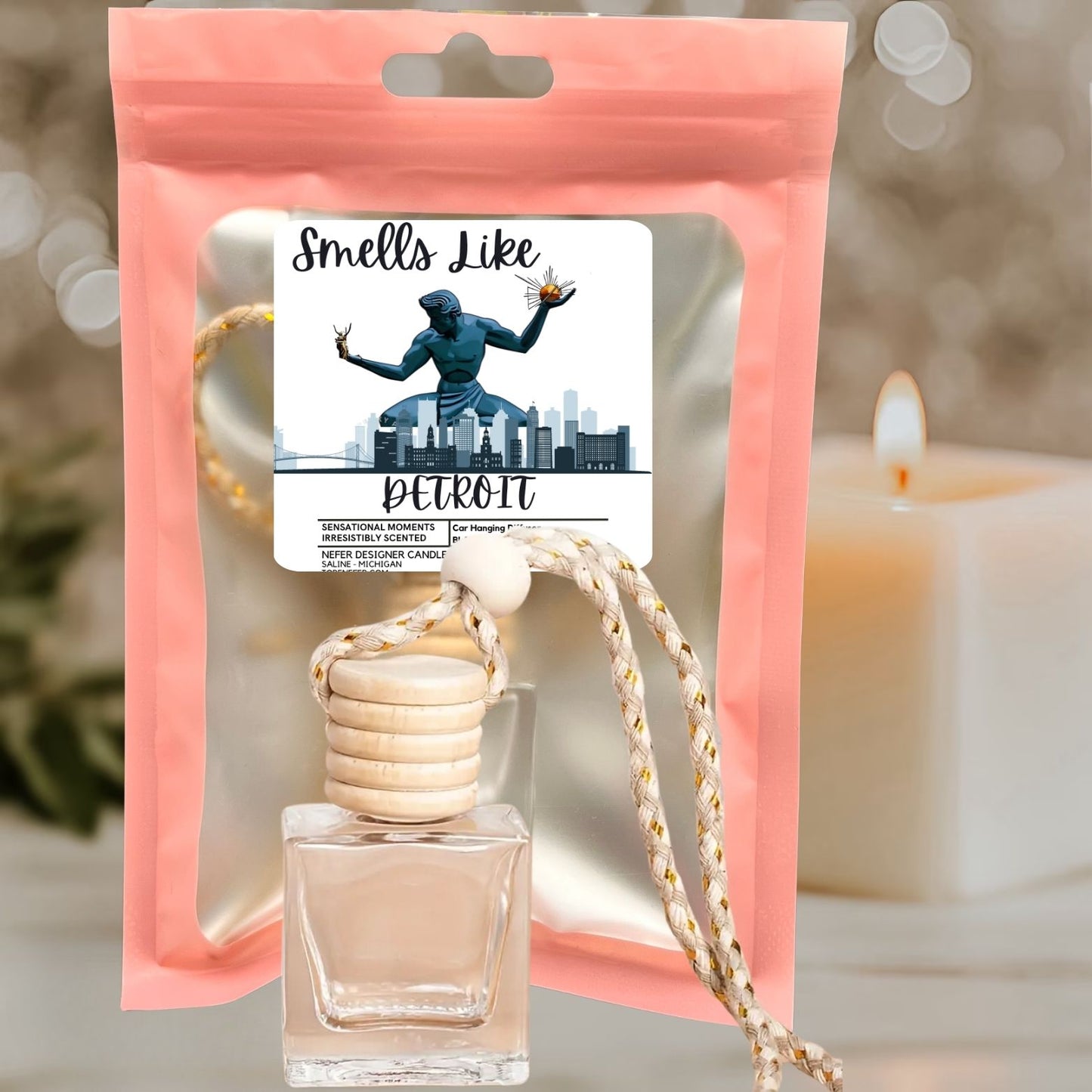 Michigan-Themed Car Freshener | State Scented Diffuser