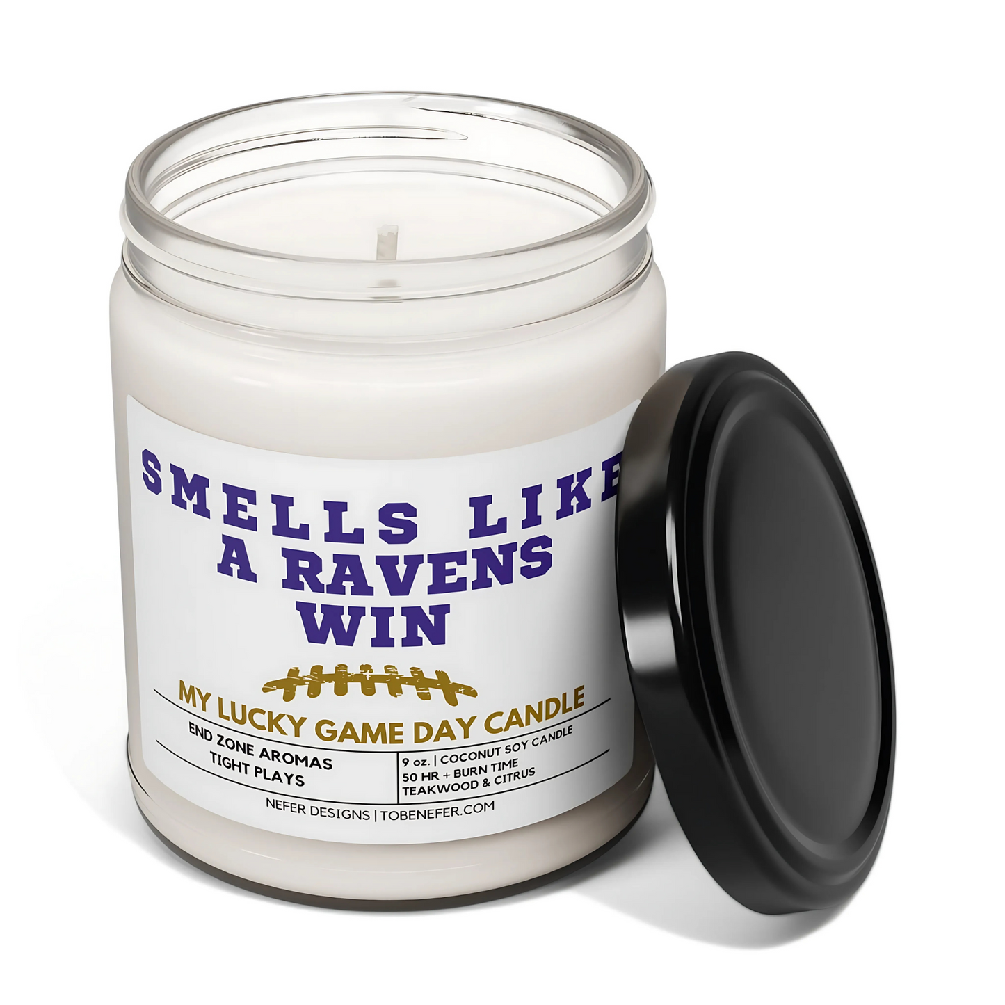 Smells Like a Ravens Win - Maryland Lucky Game Day Candle