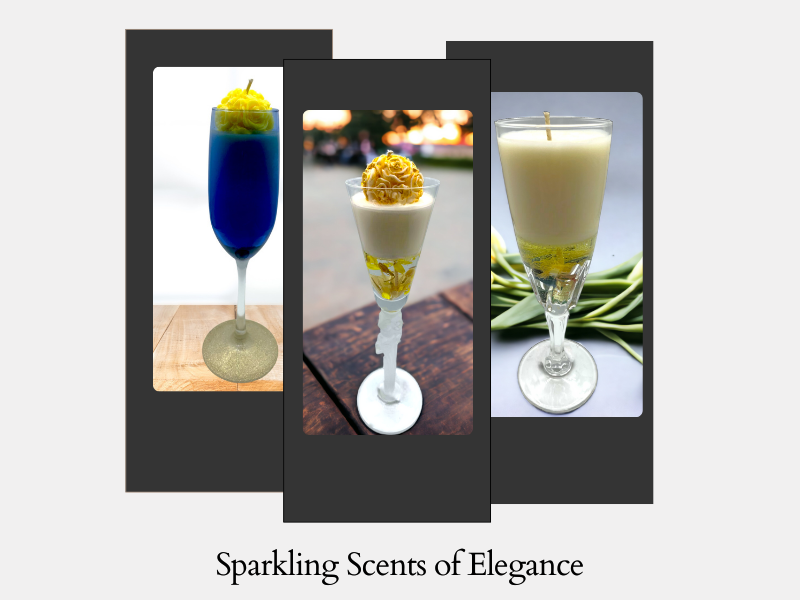 Champagne Glass Candles | Sparkling Scents of Elegance