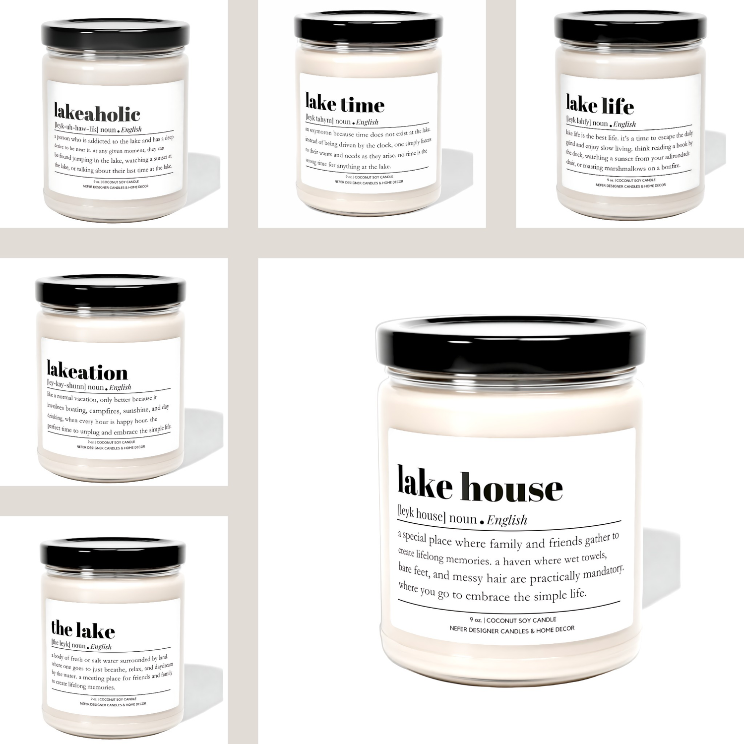 Lake Themed Candle Collection | Serenity by the Shore