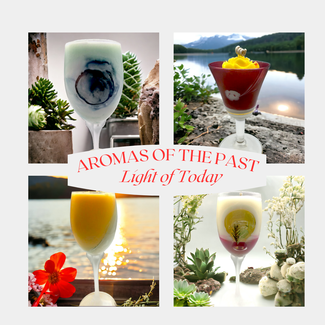 Vintage Cordial Glass Candles | Aromas of the Past, Light of Today