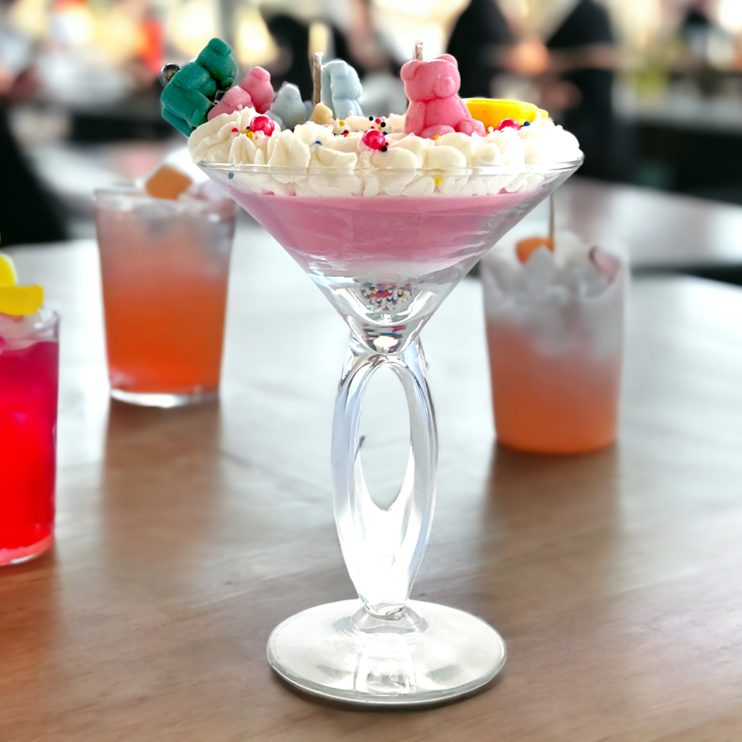 Gummy Bear Martini Candle