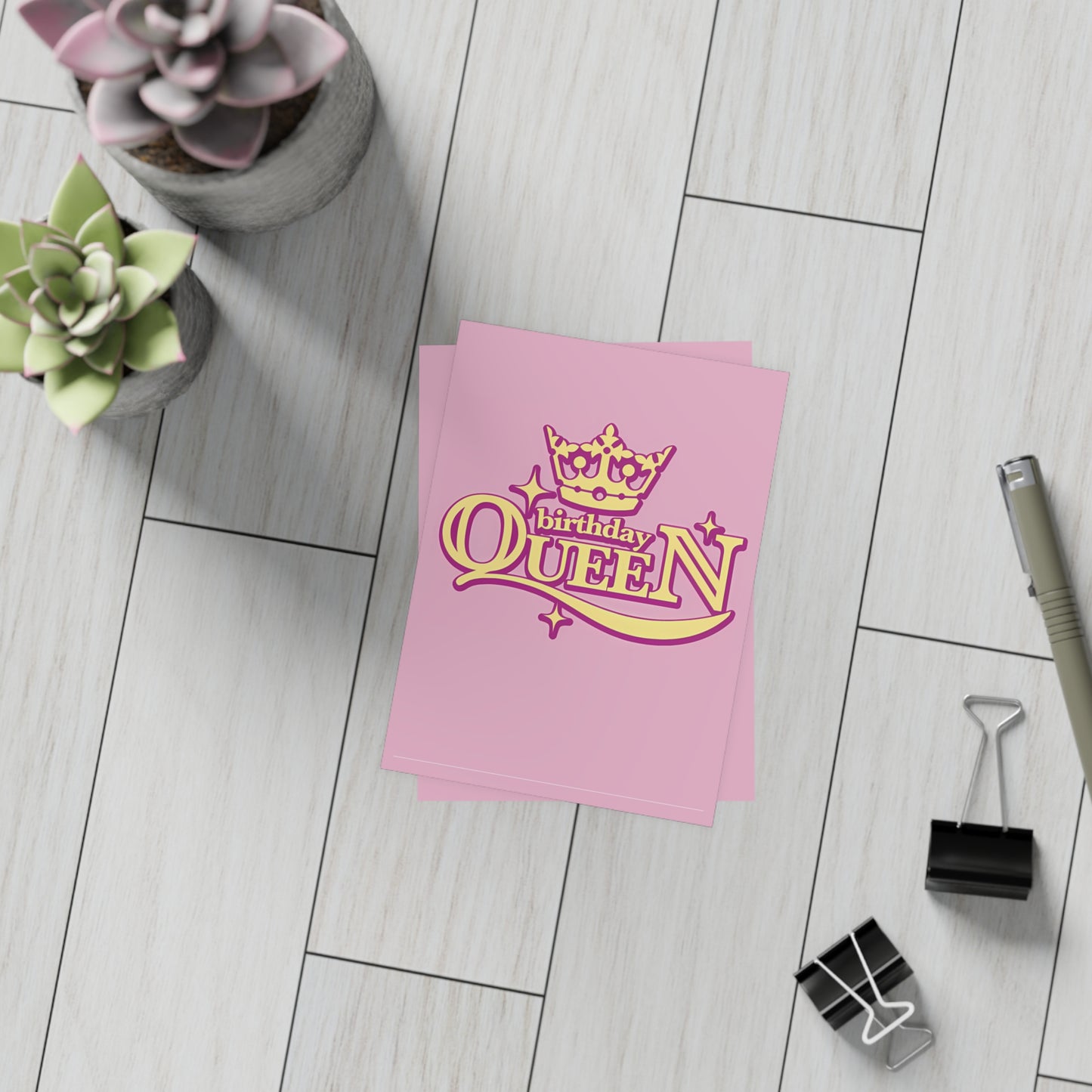 Birthday Queen Royally Fabulous Pink  | Birthday Card