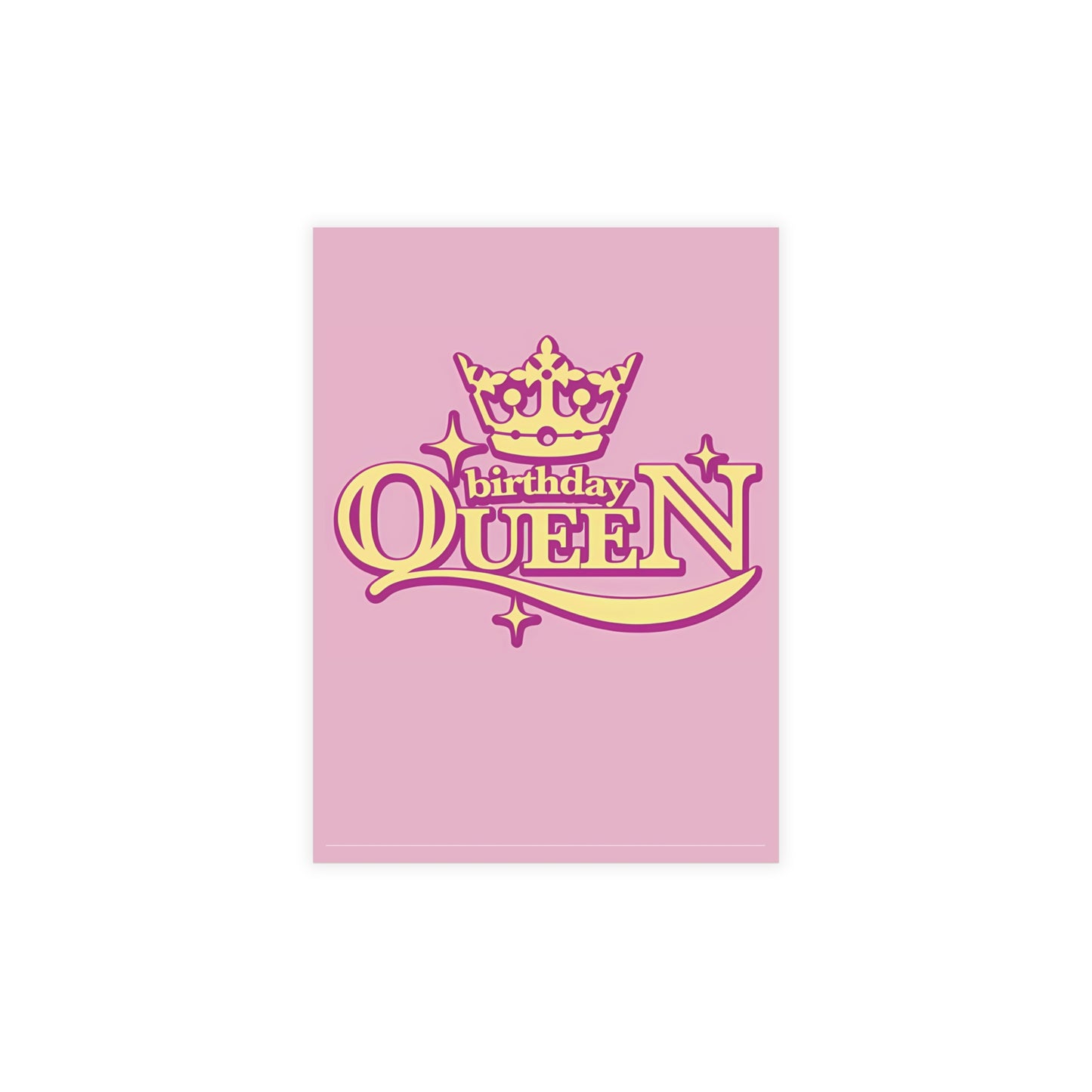 Birthday Queen Royally Fabulous Pink  | Birthday Card