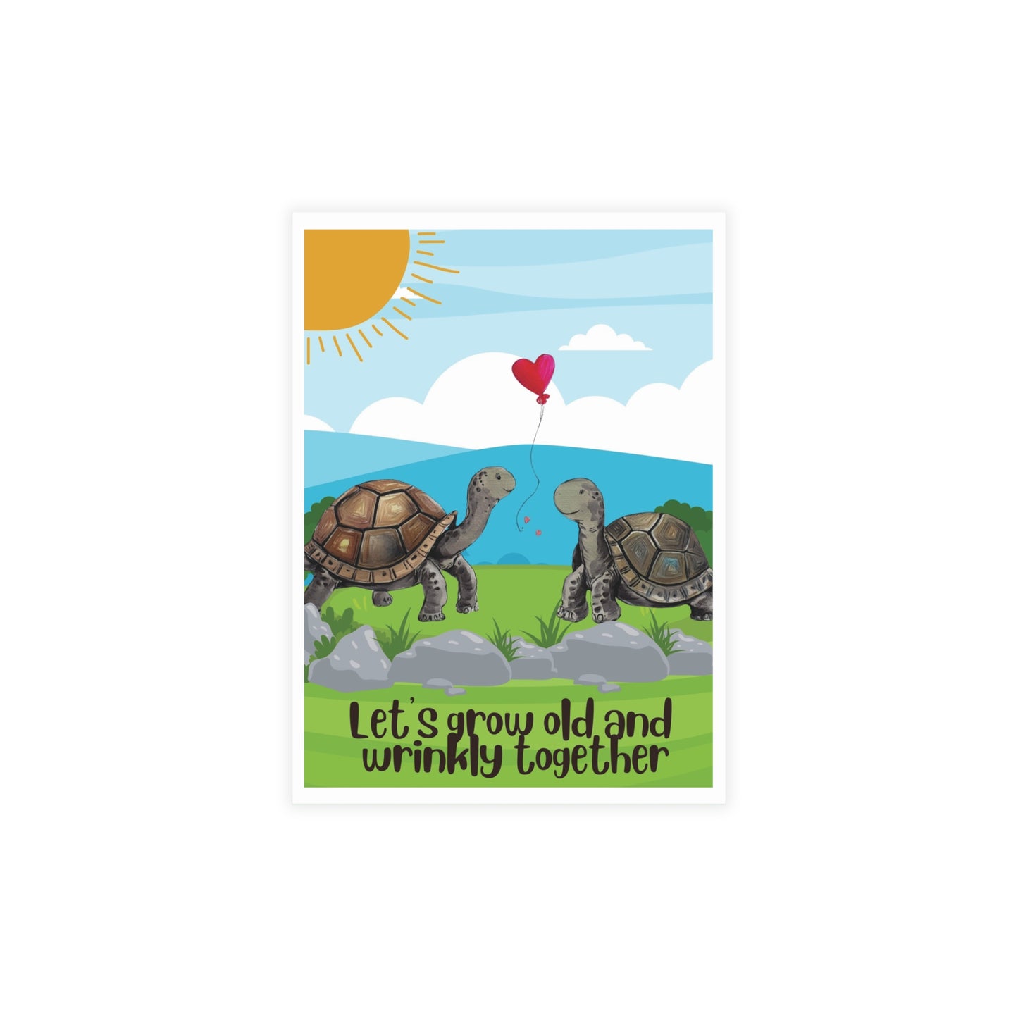 Let's Grow Old and Wrinkly Together | Anniversary, Birthday Greeting Card