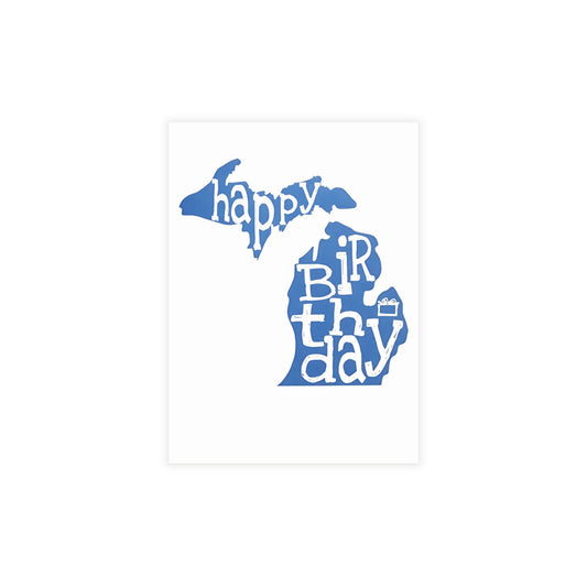 Wish You A Happy Birthday | Michigan Map | Home State Greeting Card