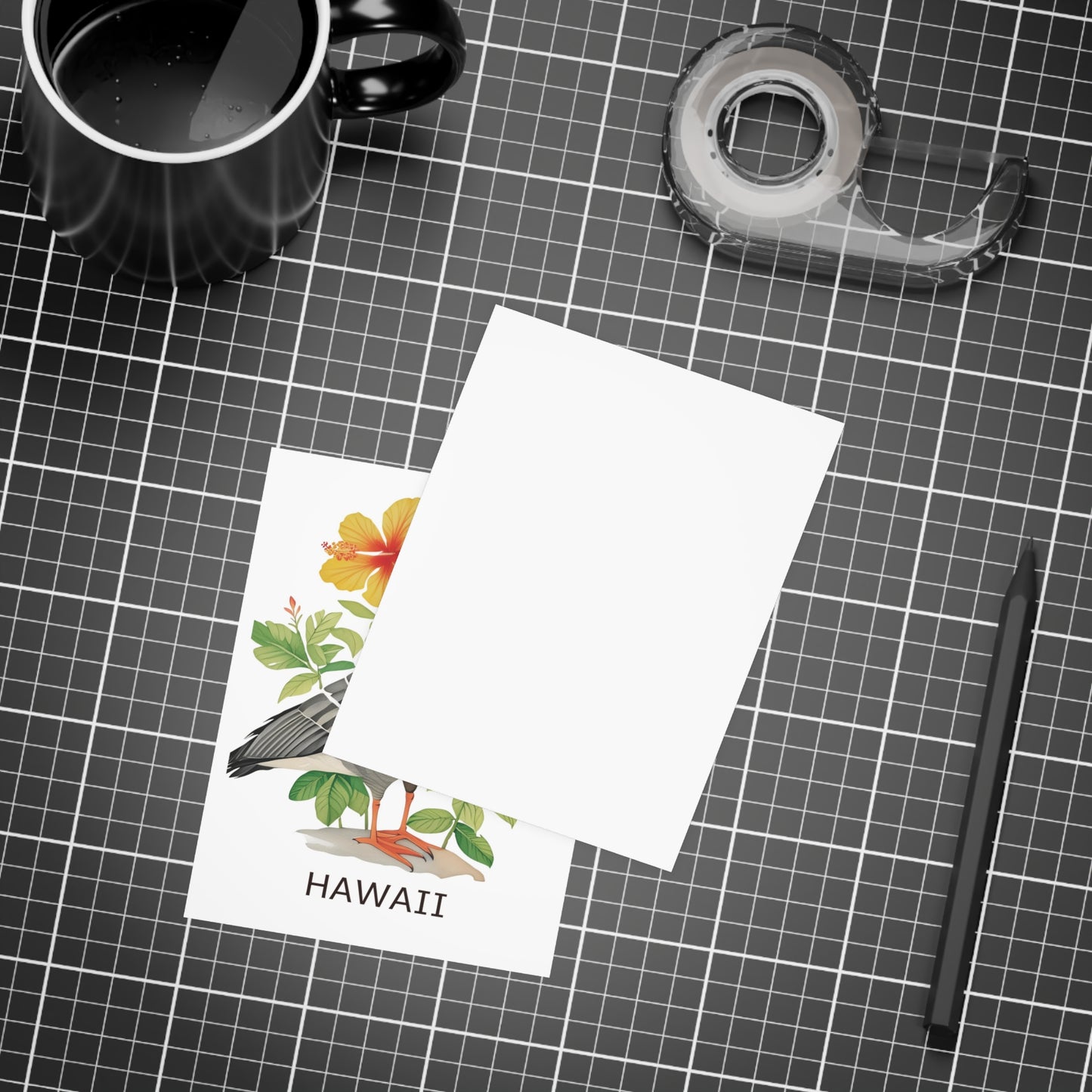 Hawaii State | Goose & Hibiscus | Home State Greeting Card