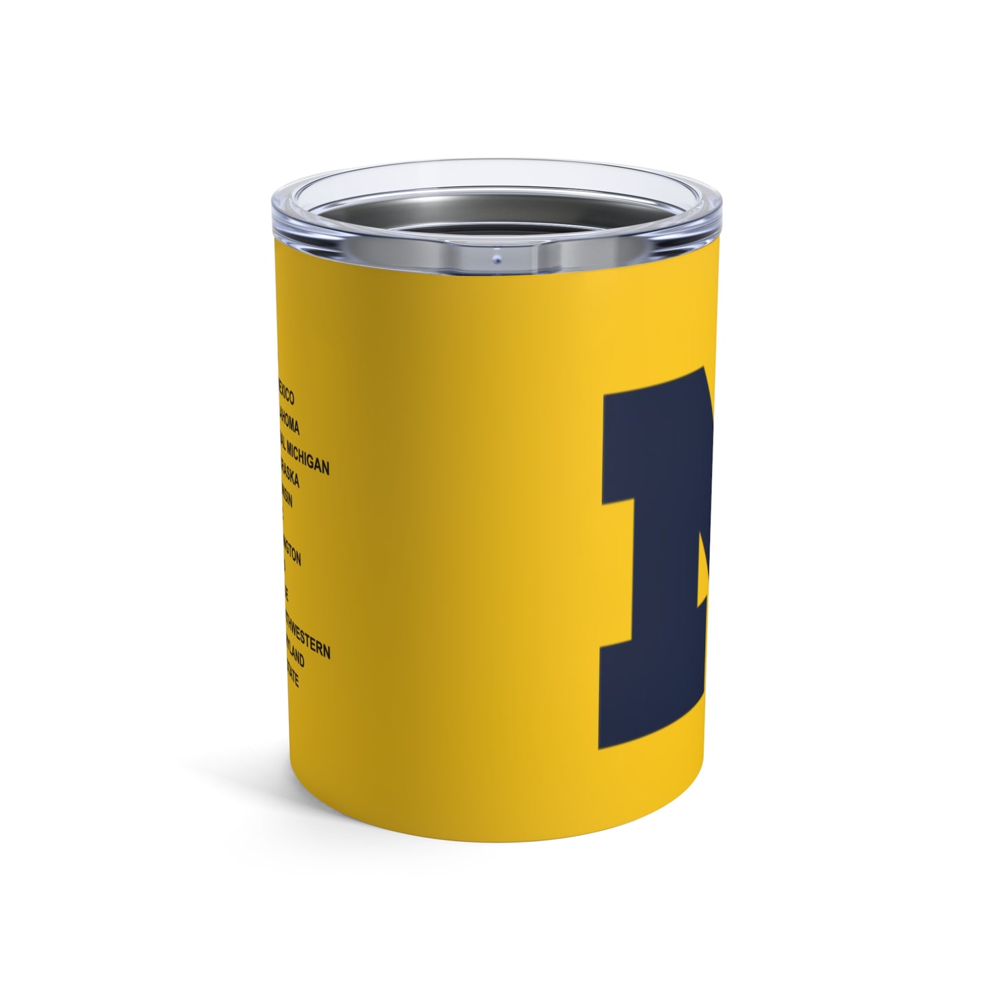 Michigan 2025 Schedule Tumbler 10oz