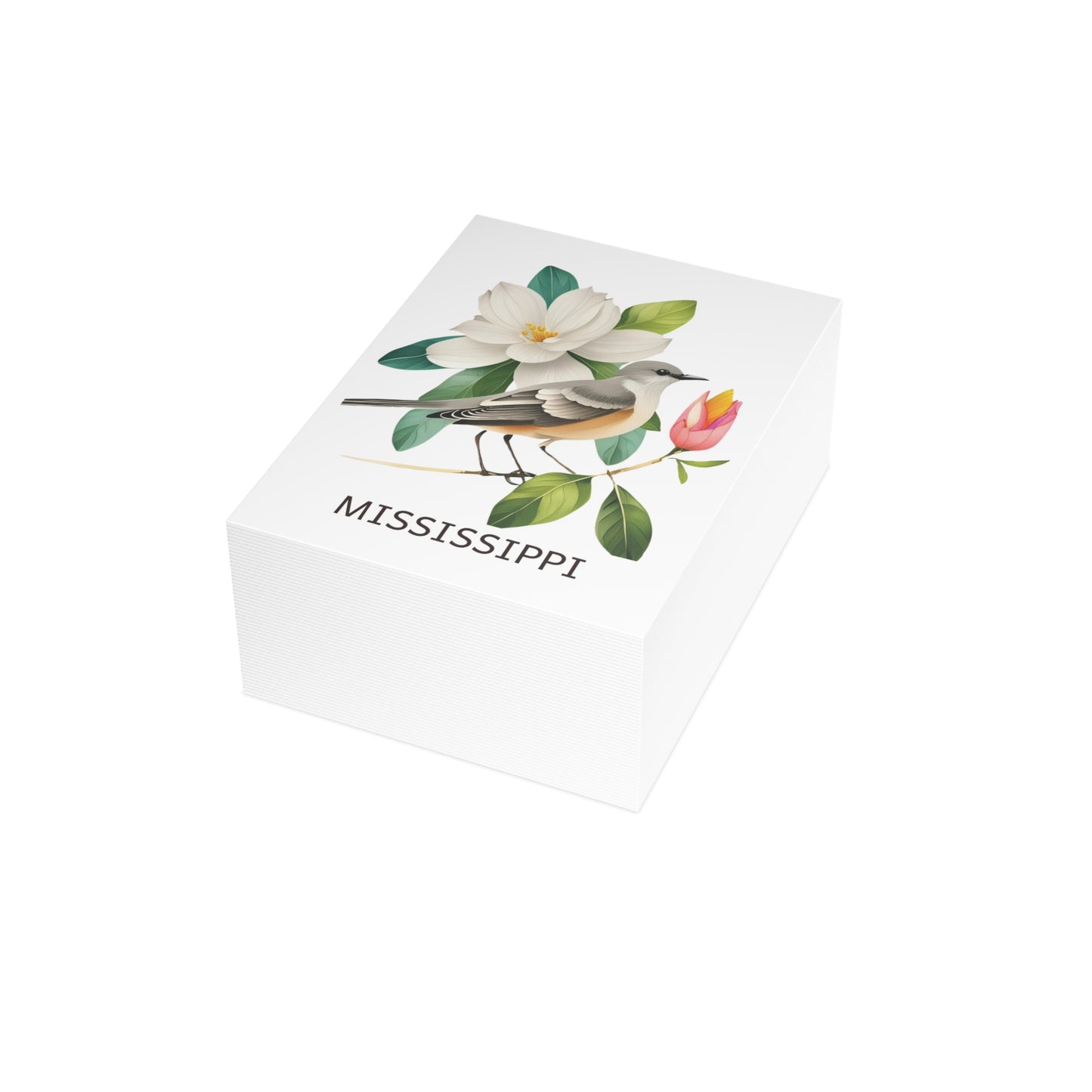 Mississippi | Mockingbird & Magnolia Tree | Home State Greeting Card