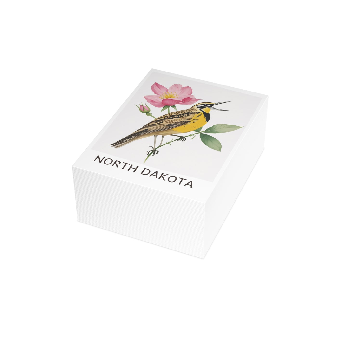 North Dakota | Meadowlark & Rose | Home State Greeting Card