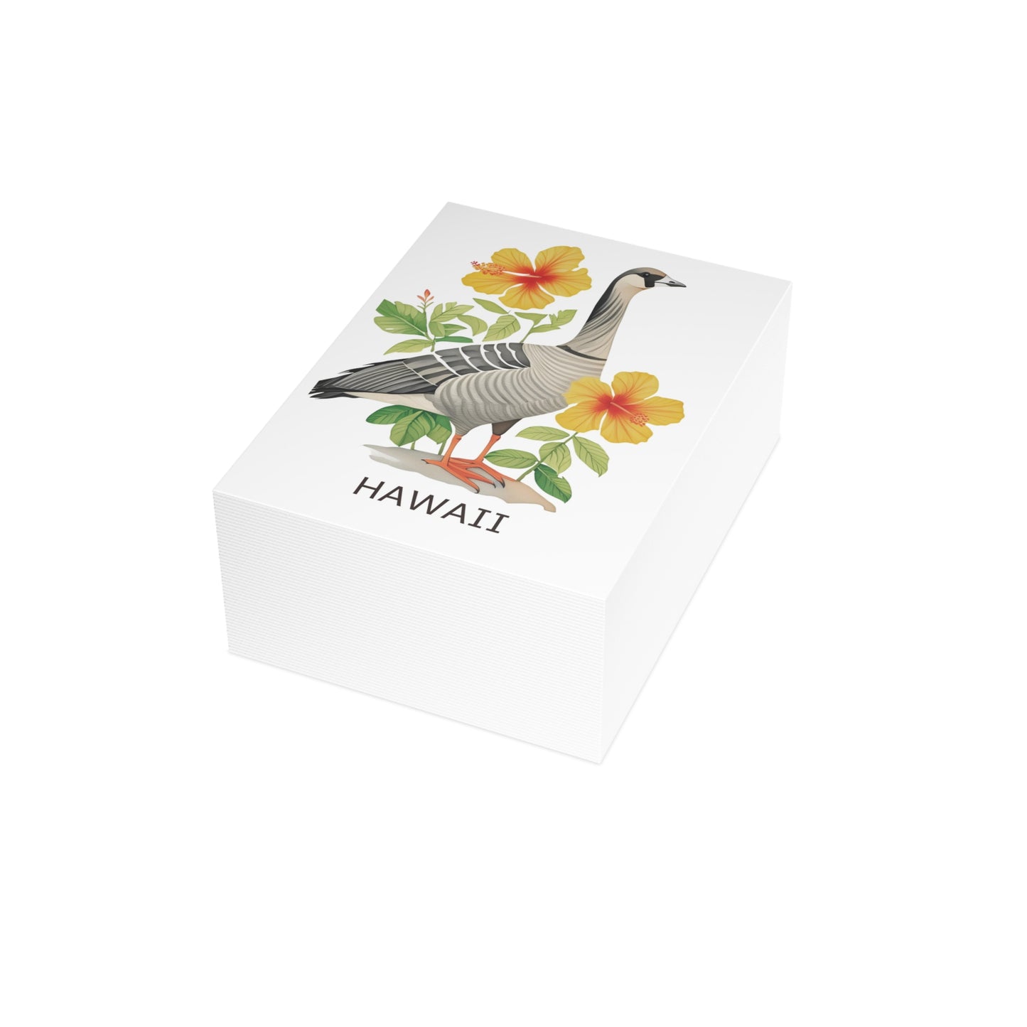 Hawaii State | Goose & Hibiscus | Home State Greeting Card