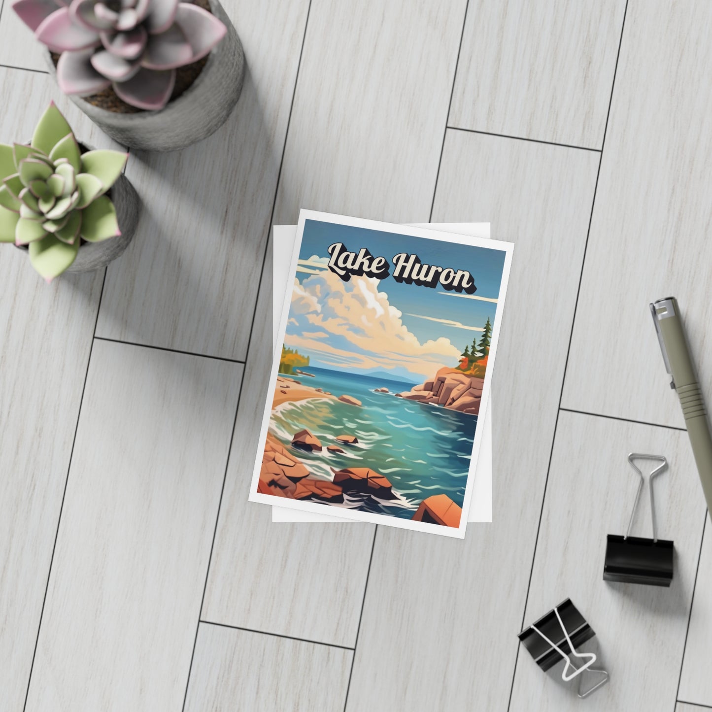 Lake Huron Michigan | Home State Greeting Card