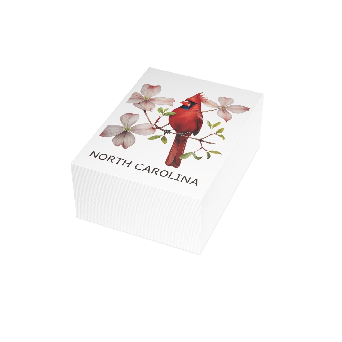 North Carolina | Cardinal & Dogwood Tree | Home State Greeting Card