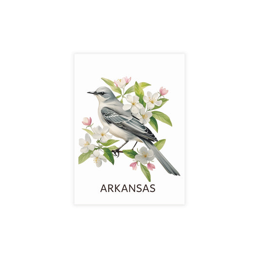 Arkansas | Mockingbird and Apple Blossom | Home State Greeting Card