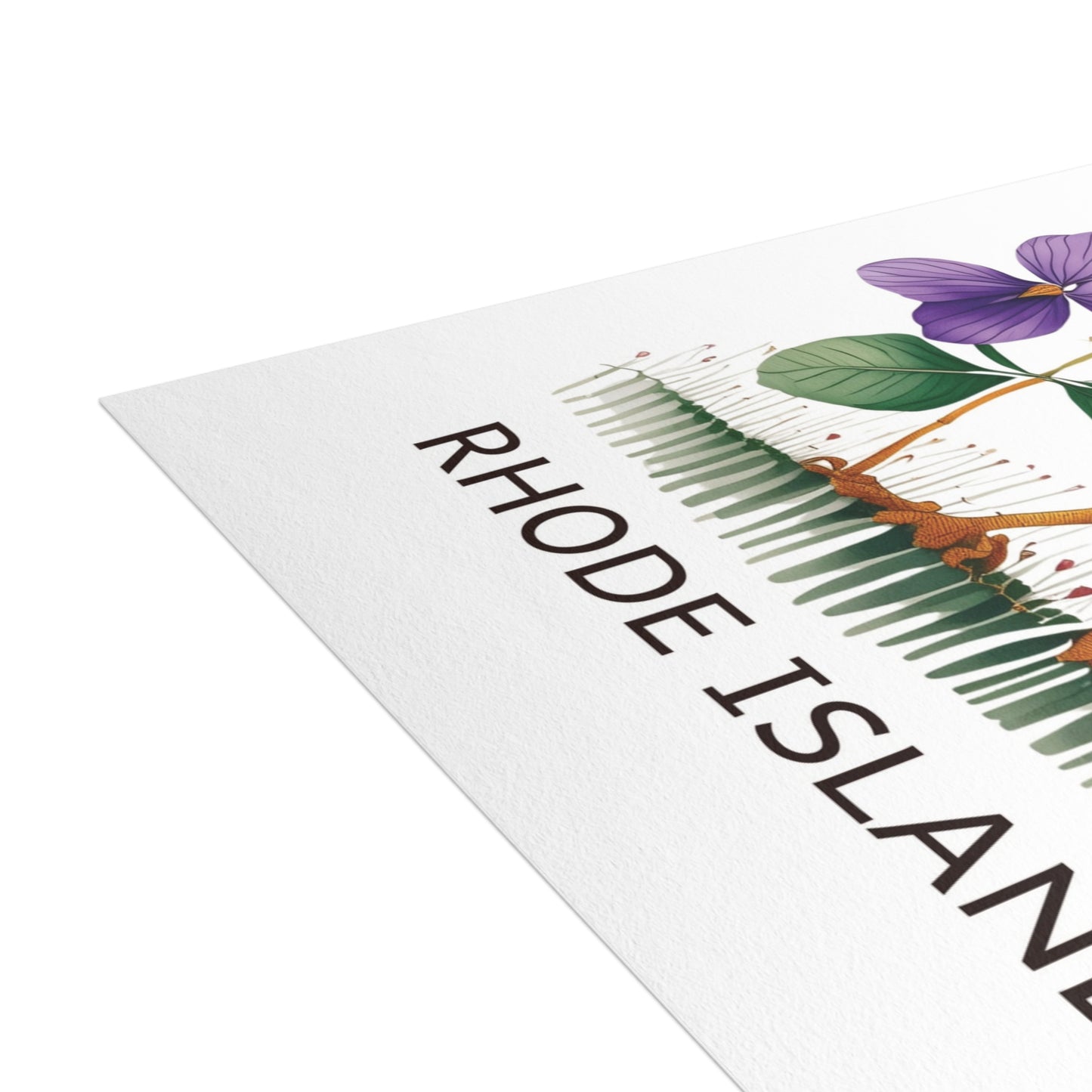 Rhode Island | Red Hen & Violets | Home State Greeting Card