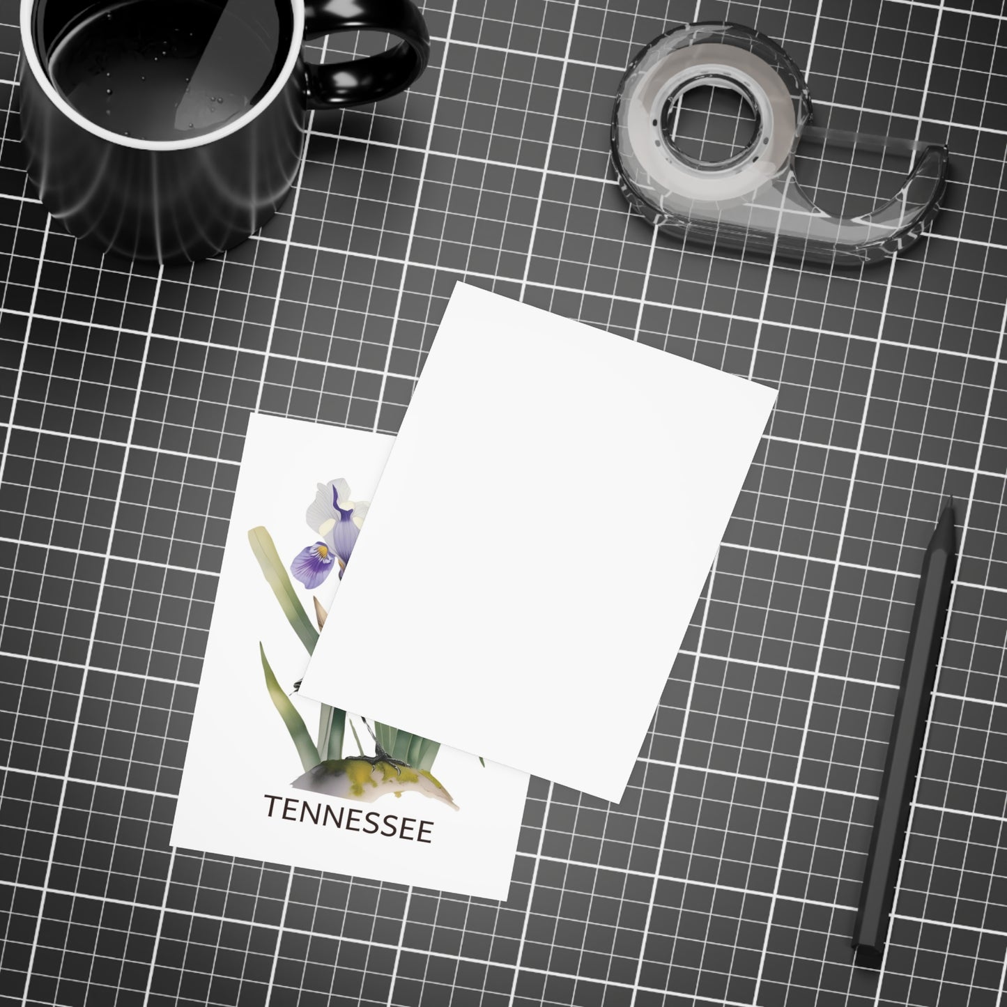 Tennessee | Mockingbird & Purple Iris | Home State Greeting Card