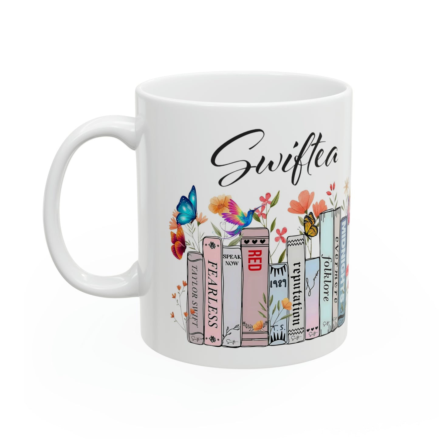 Taylor's Swiftea Ceramic Mug 11oz | Taylor Swiftie Merch | Album Mug for Swiftie Fans | Christmas and Birthday Gifts for Swifties