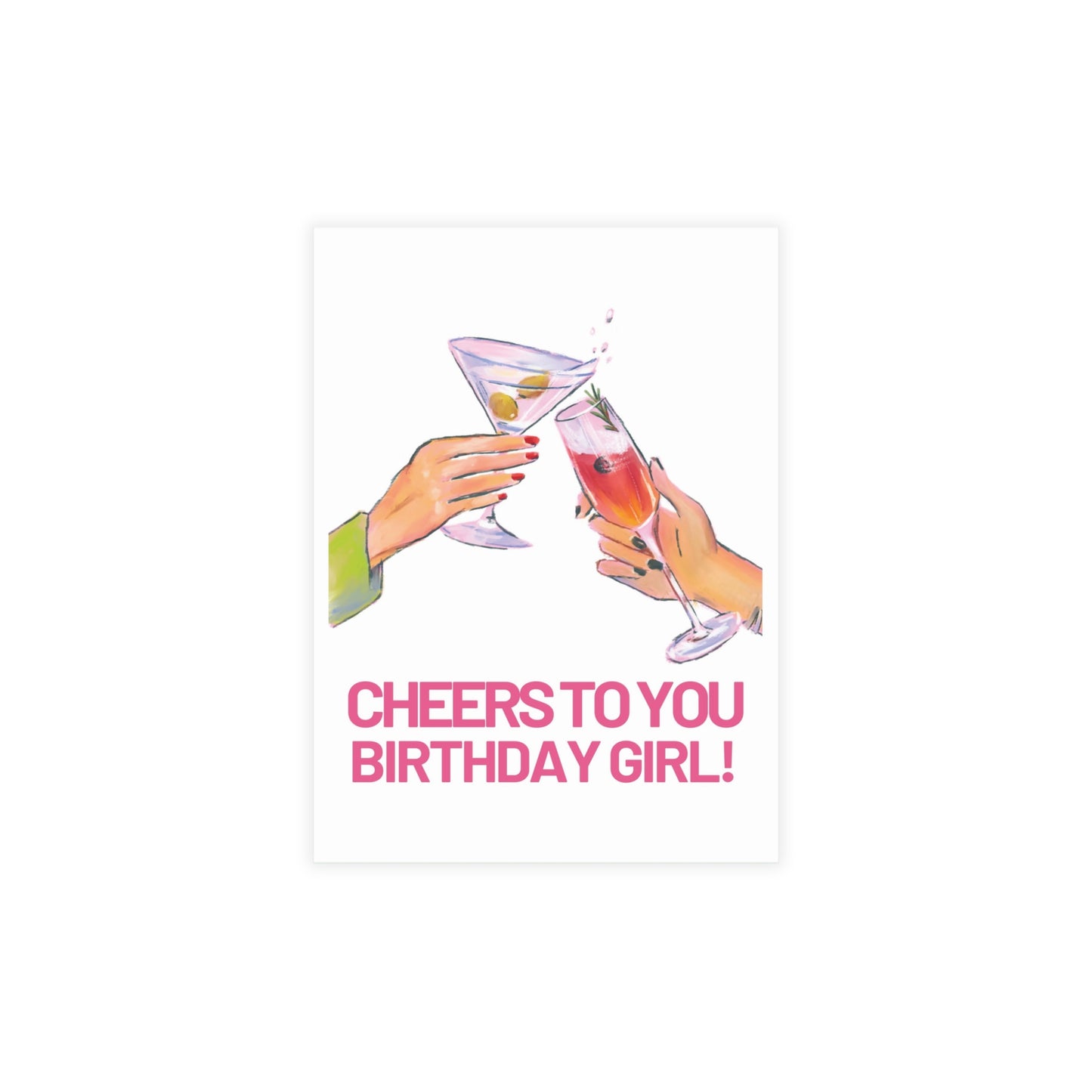 Cheers to you Birthday Girl Card | Birthday Card