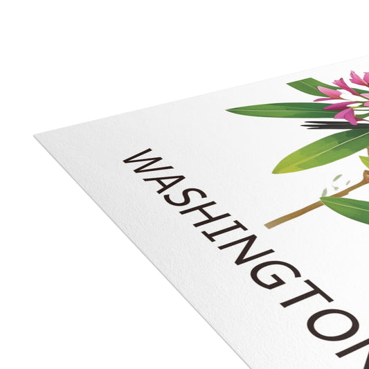 Washington | Goldfinch & Rhododendrons | Home State Greeting Card