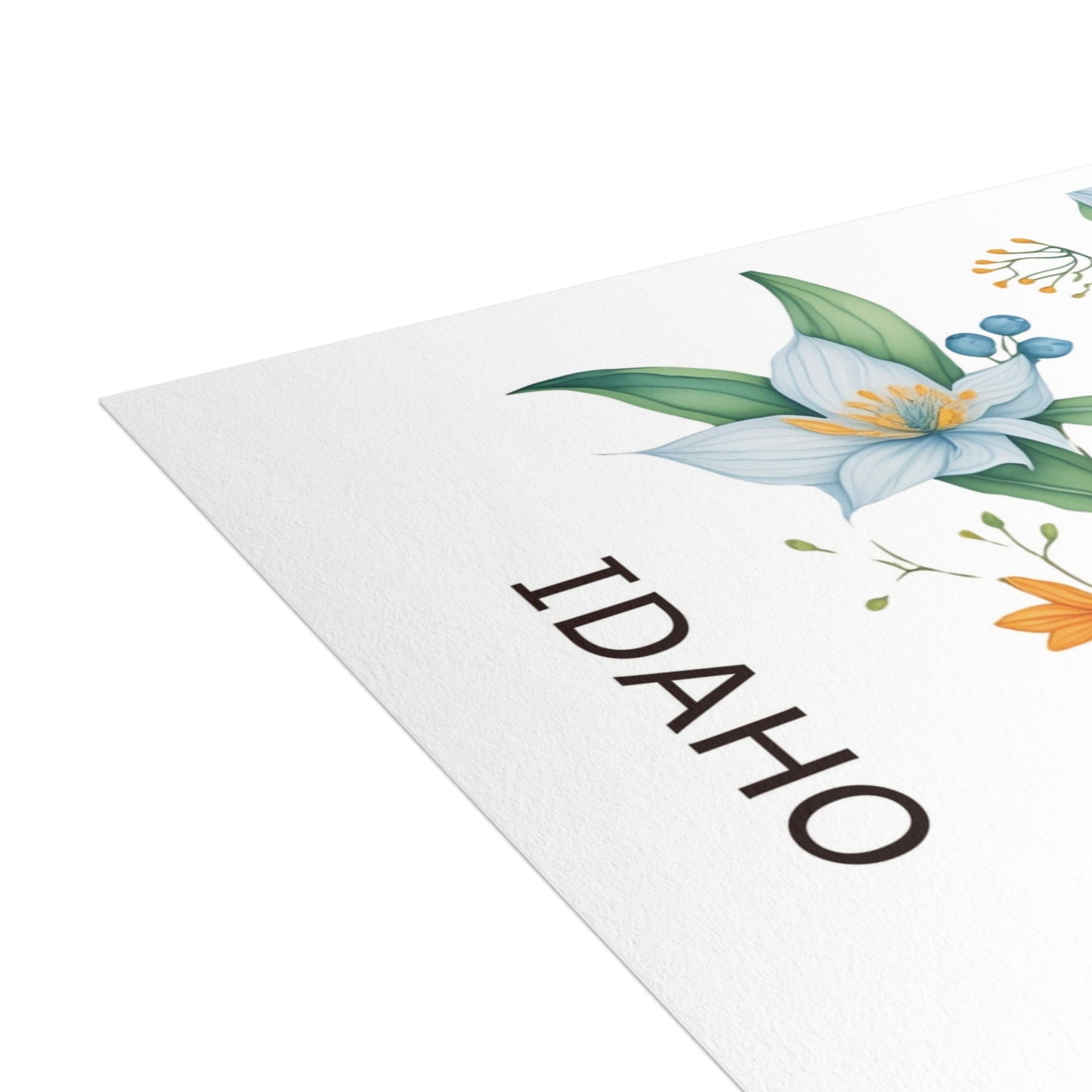 Idaho | Mountain Bluebird & Mock Orange | Home State Greeting Card